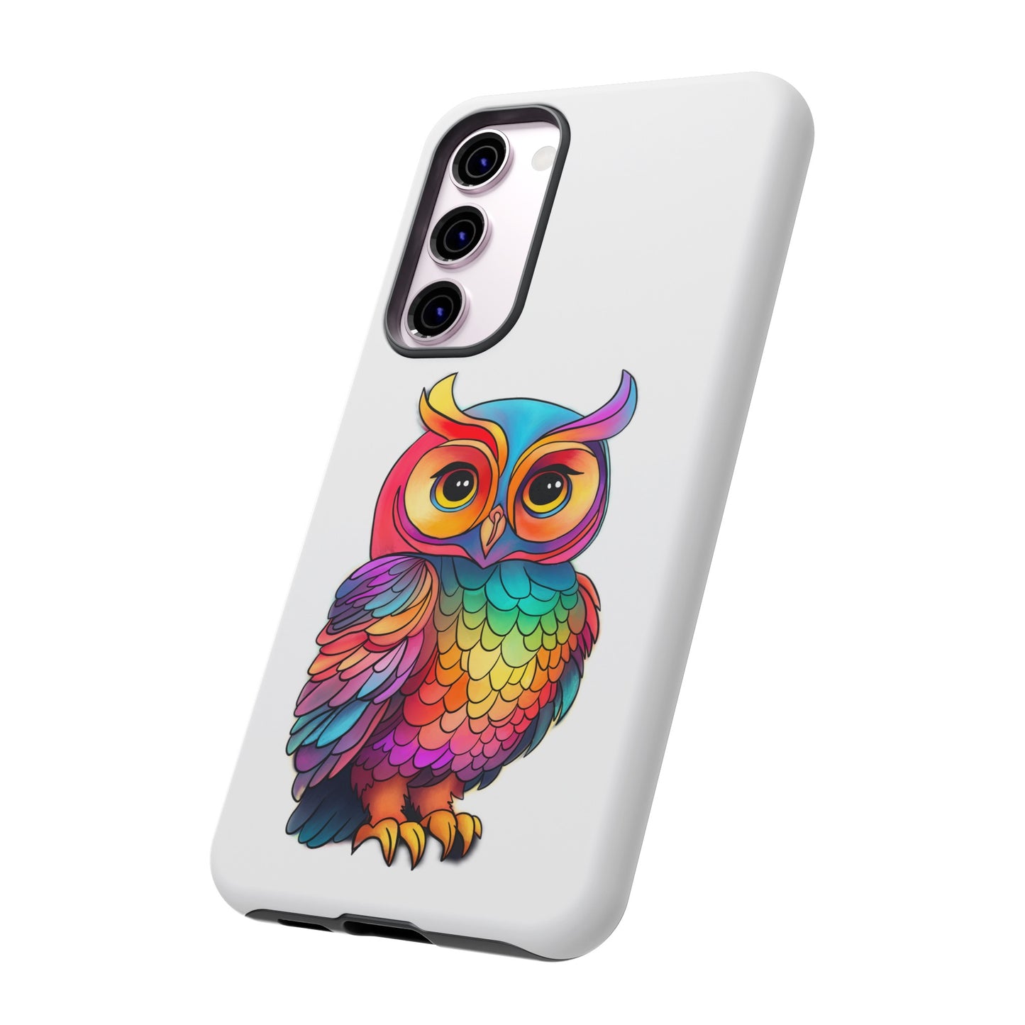Rainbow Owl Tough Phone Case