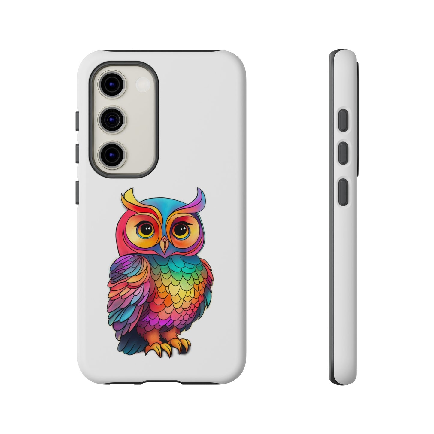 Rainbow Owl Tough Phone Case