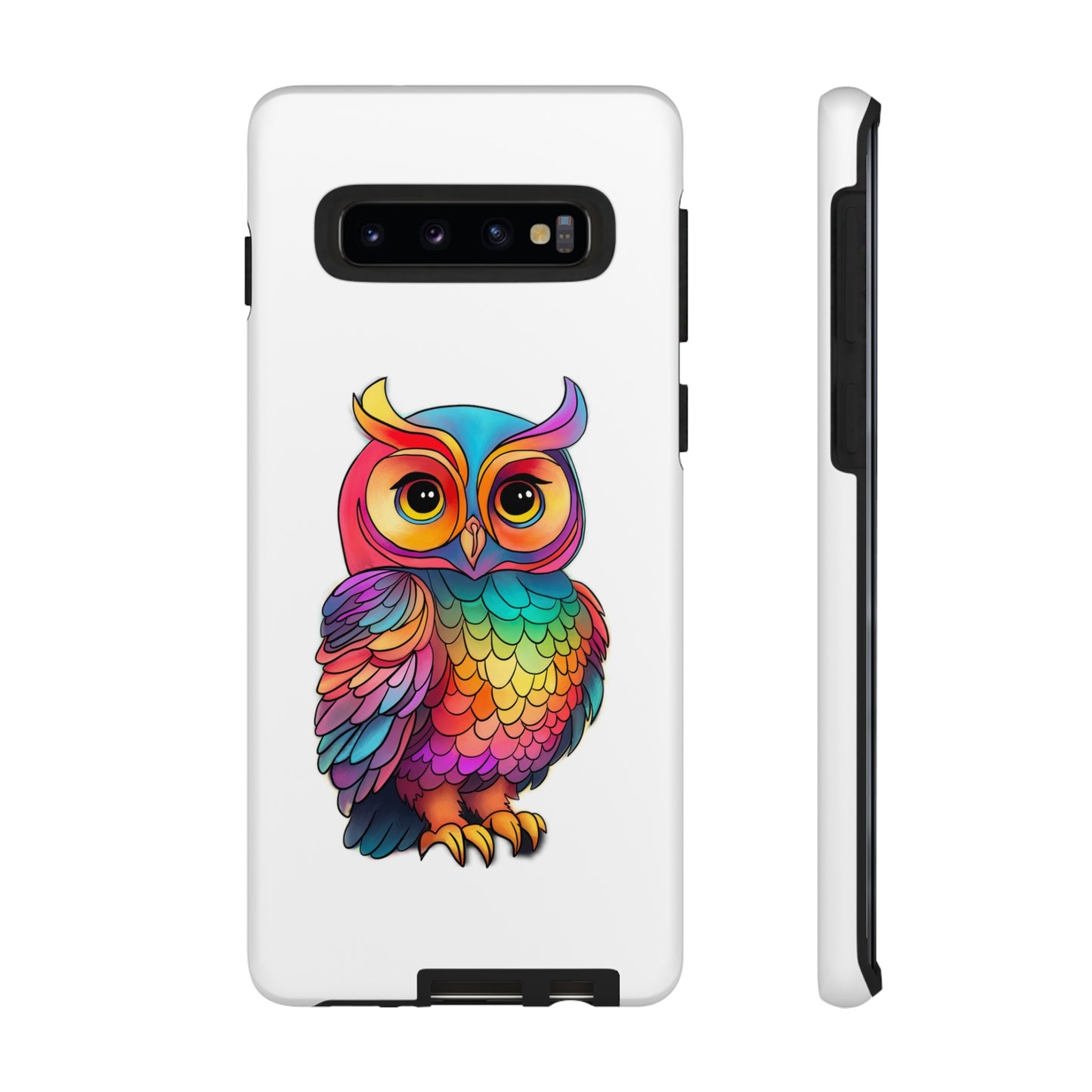 Rainbow Owl Tough Phone Case