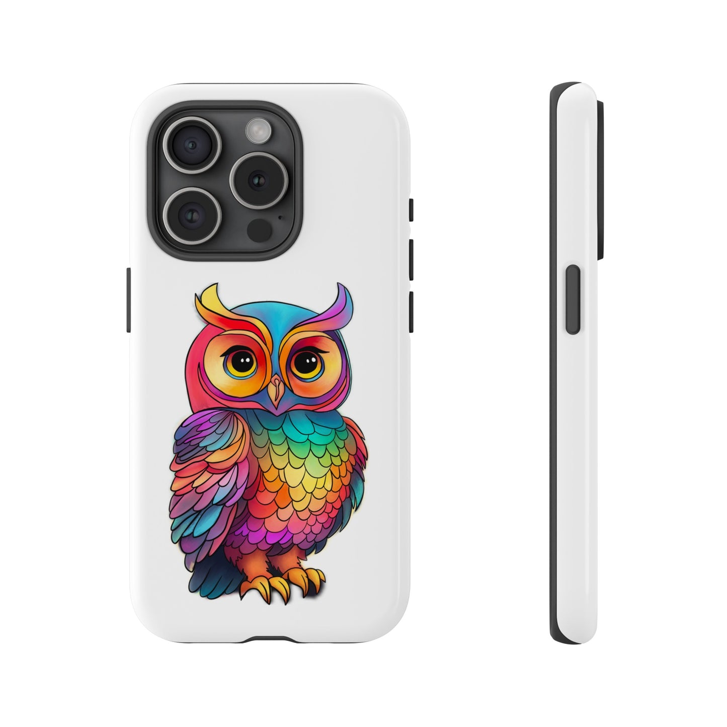 Rainbow Owl Tough Phone Case