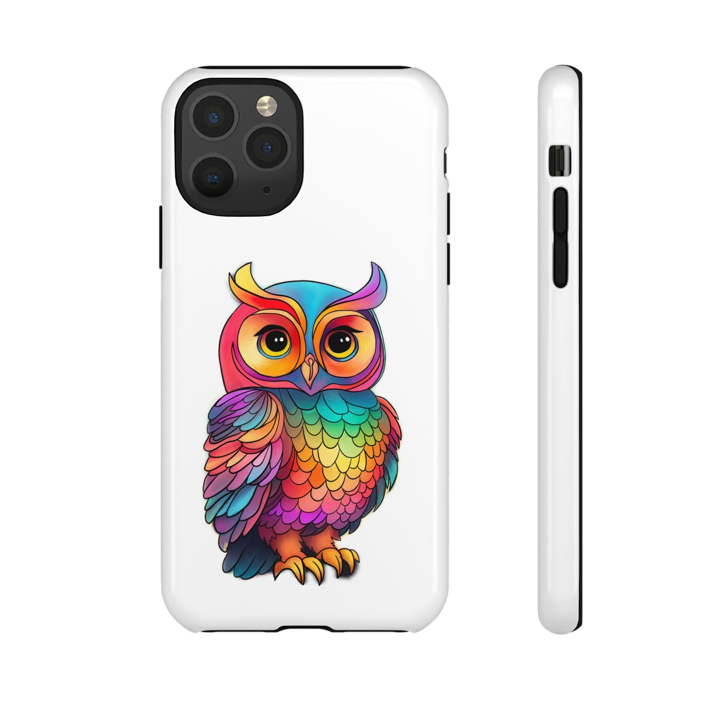 Rainbow Owl Tough Phone Case