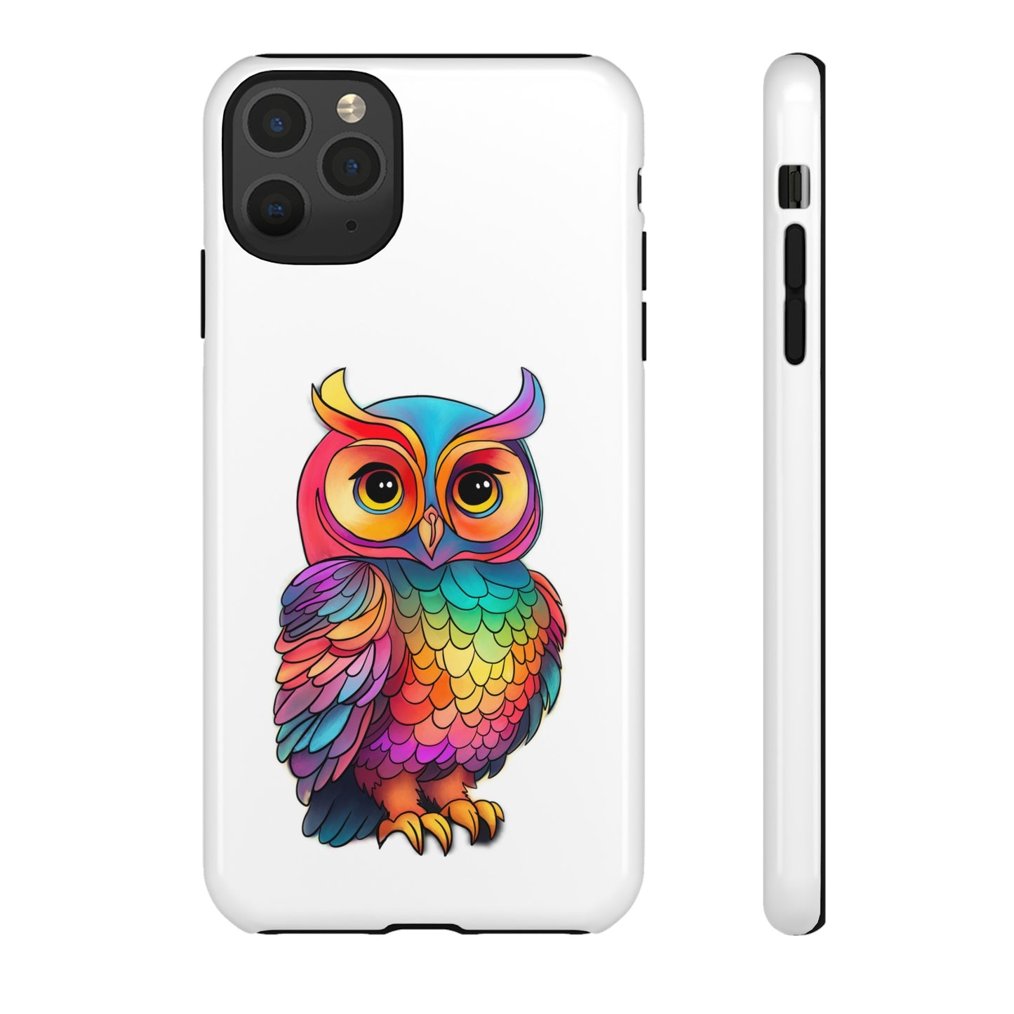 Rainbow Owl Tough Phone Case