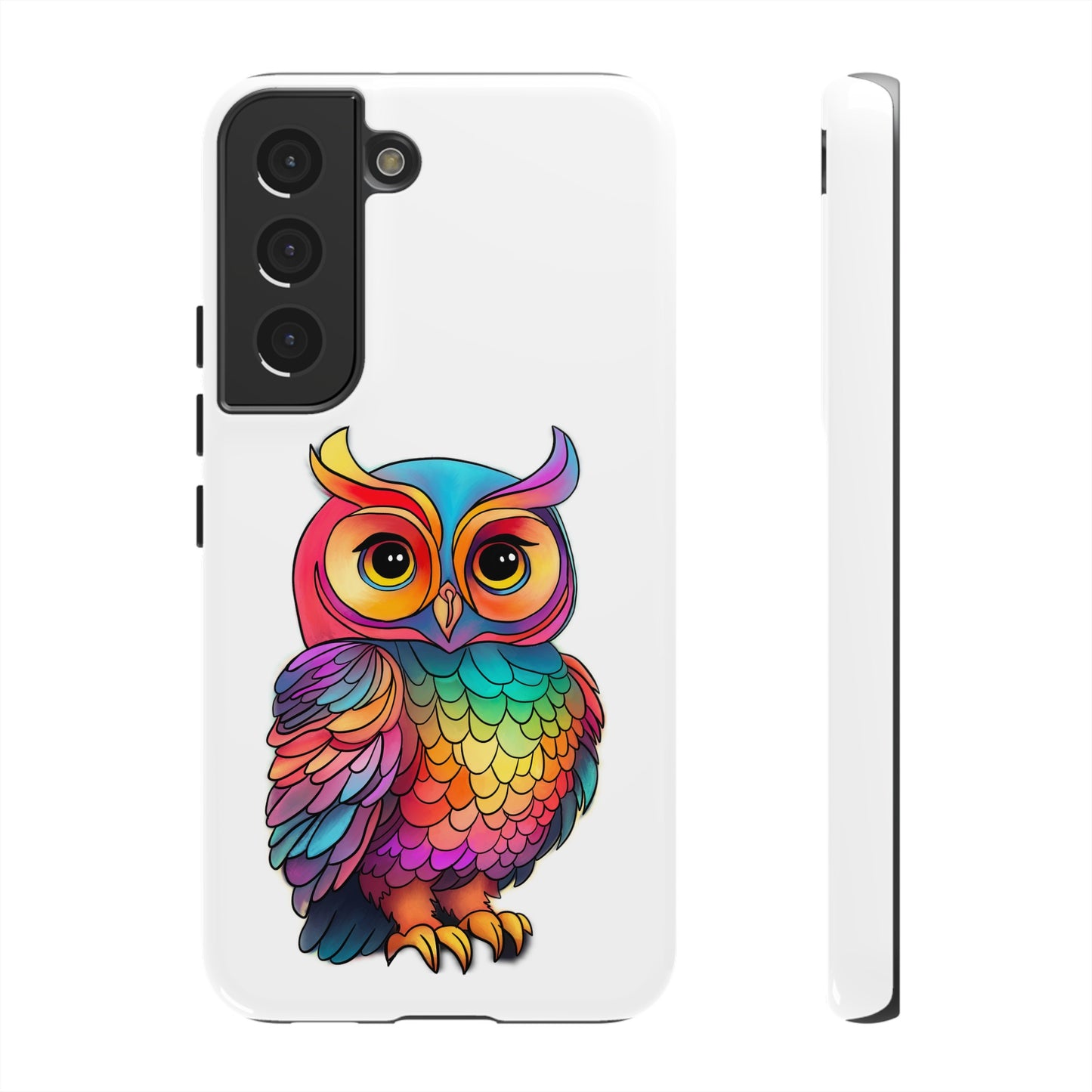 Rainbow Owl Tough Phone Case