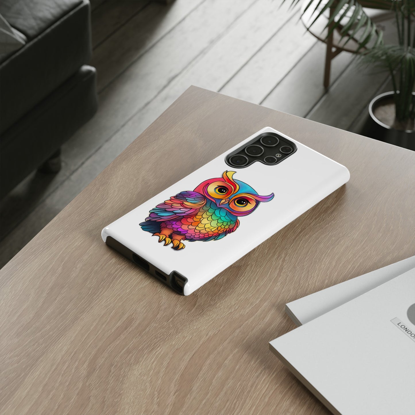 Rainbow Owl Tough Phone Case