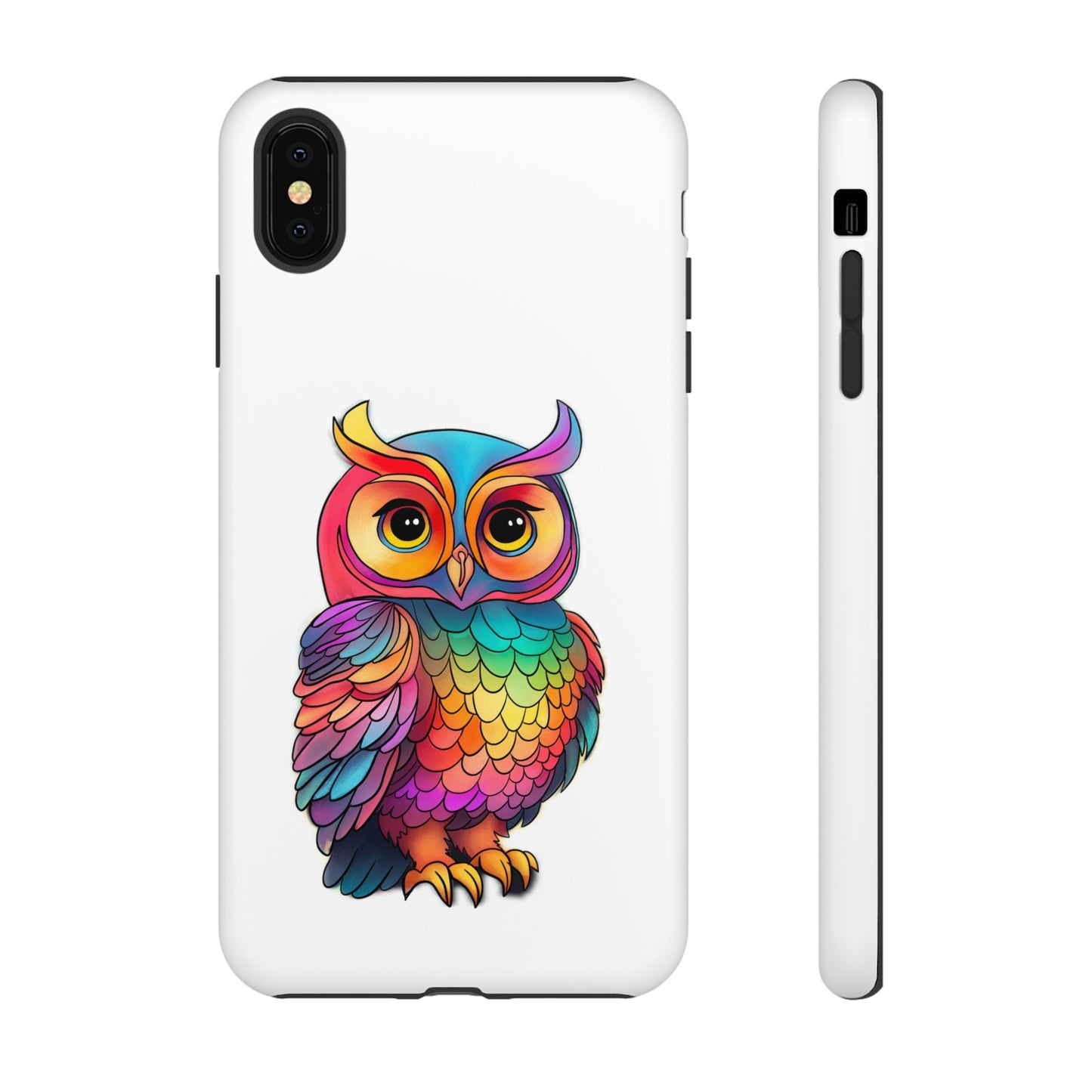 Rainbow Owl Tough Phone Case