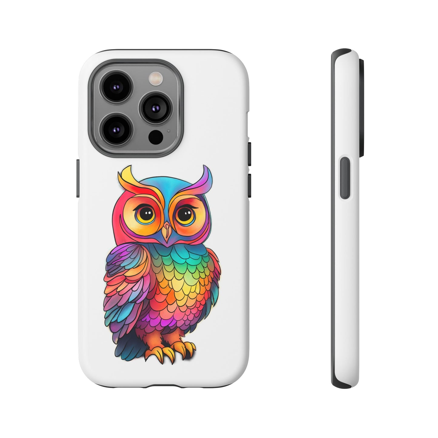 Rainbow Owl Tough Phone Case