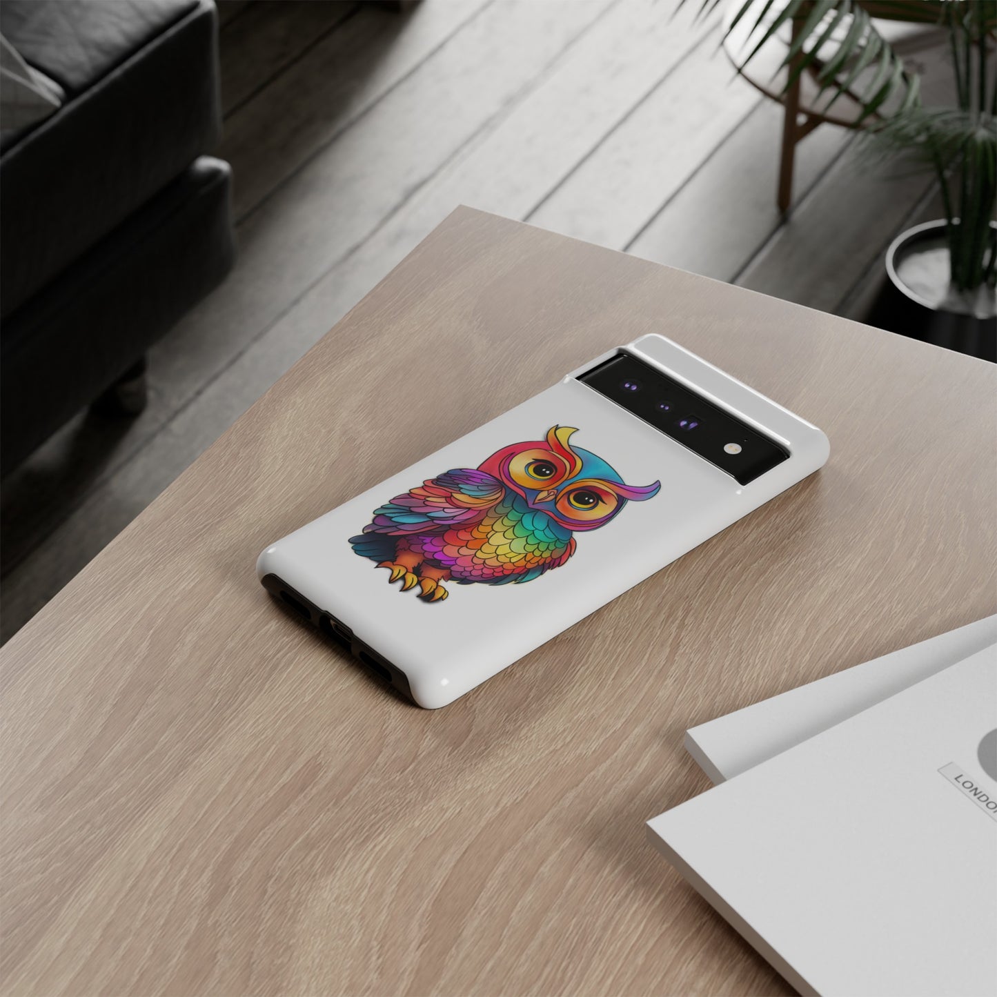 Rainbow Owl Tough Phone Case
