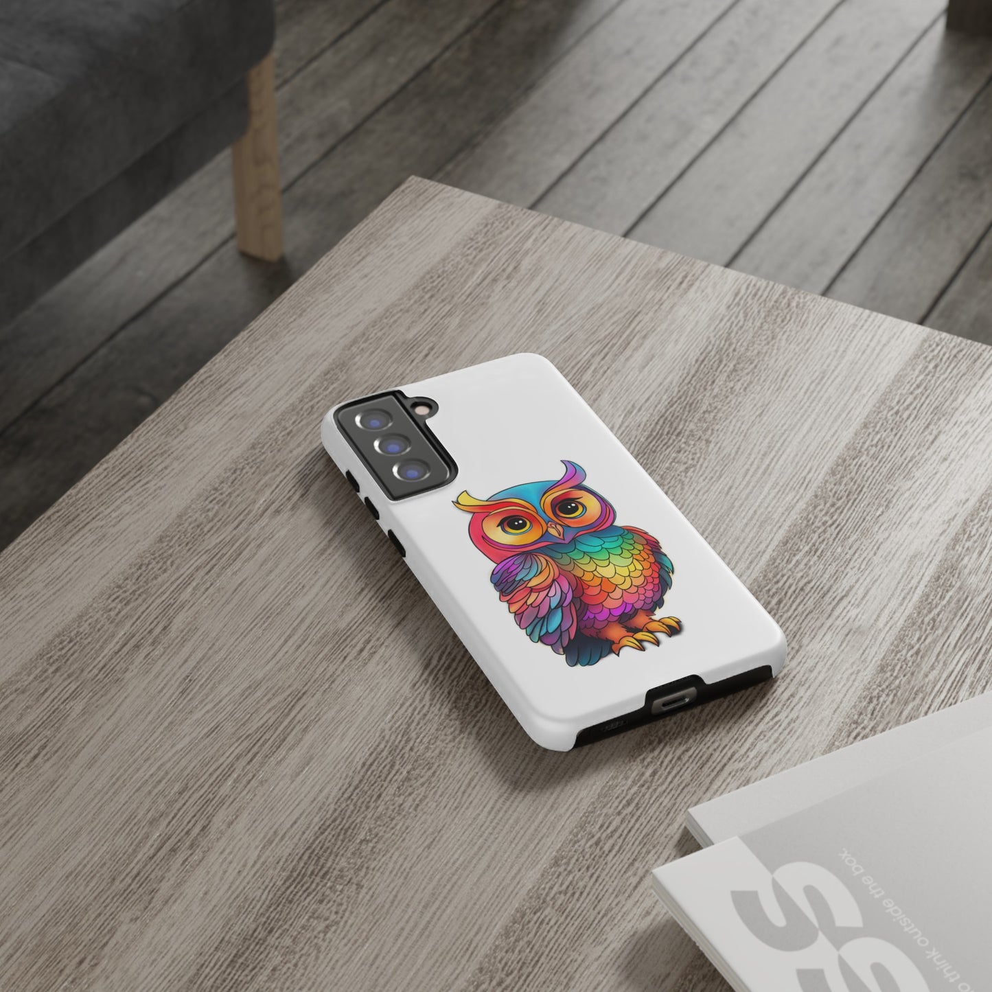 Rainbow Owl Tough Phone Case