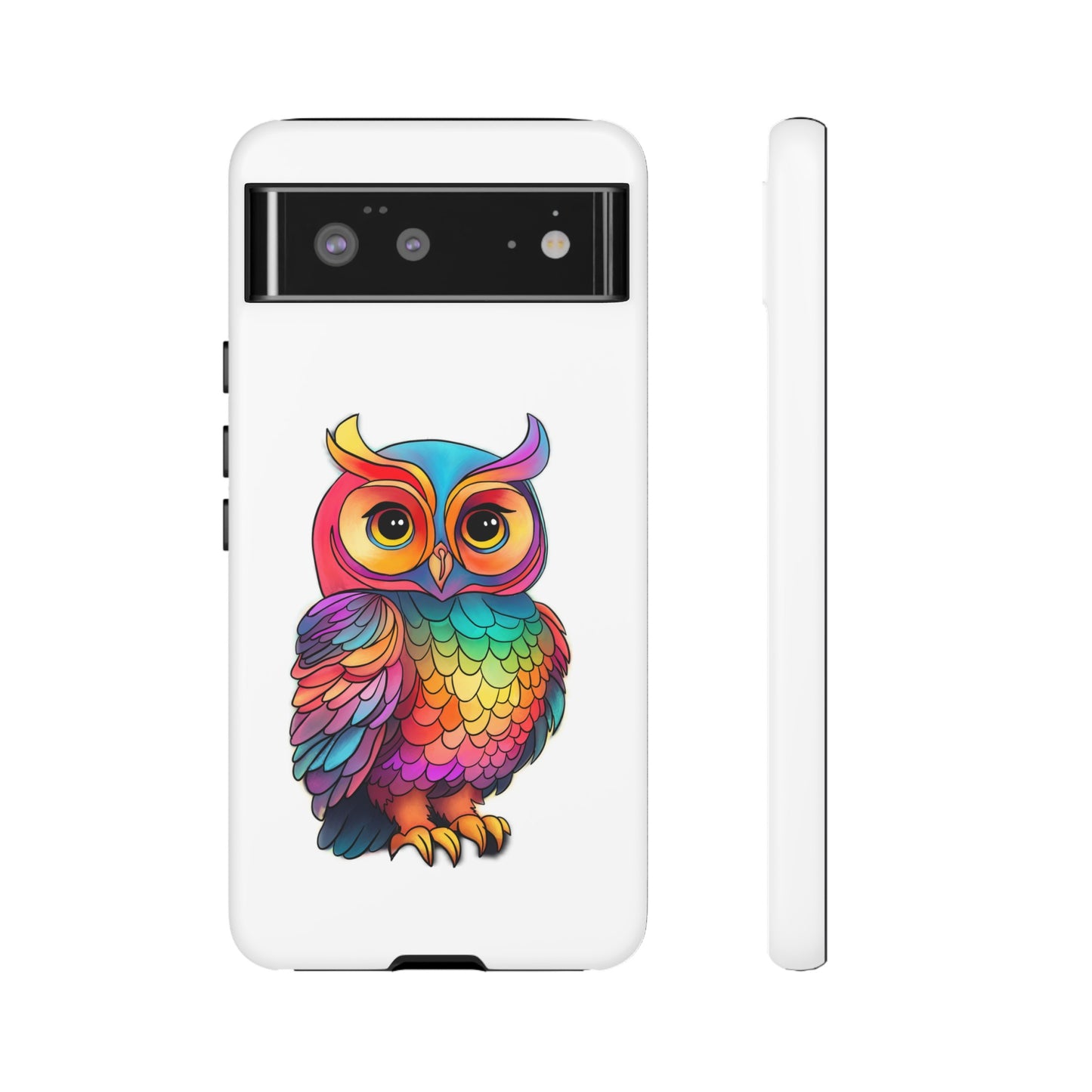 Rainbow Owl Tough Phone Case