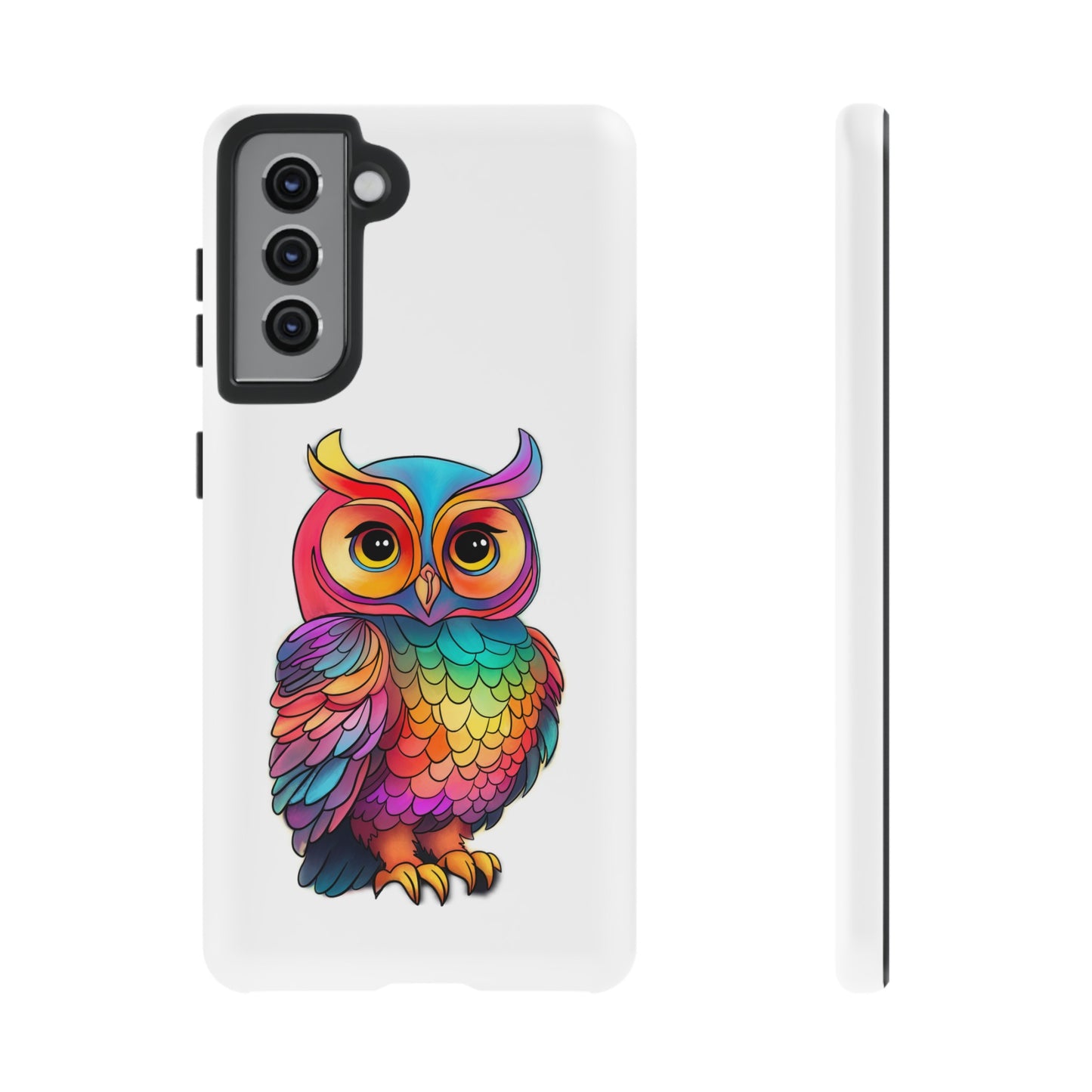Rainbow Owl Tough Phone Case