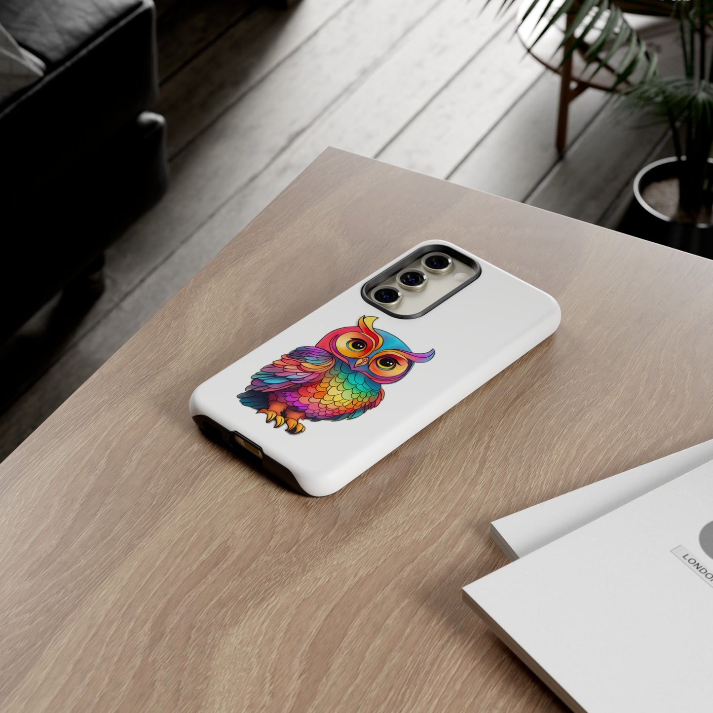 Rainbow Owl Tough Phone Case