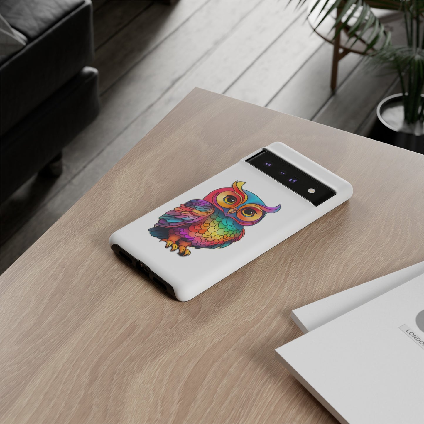 Rainbow Owl Tough Phone Case