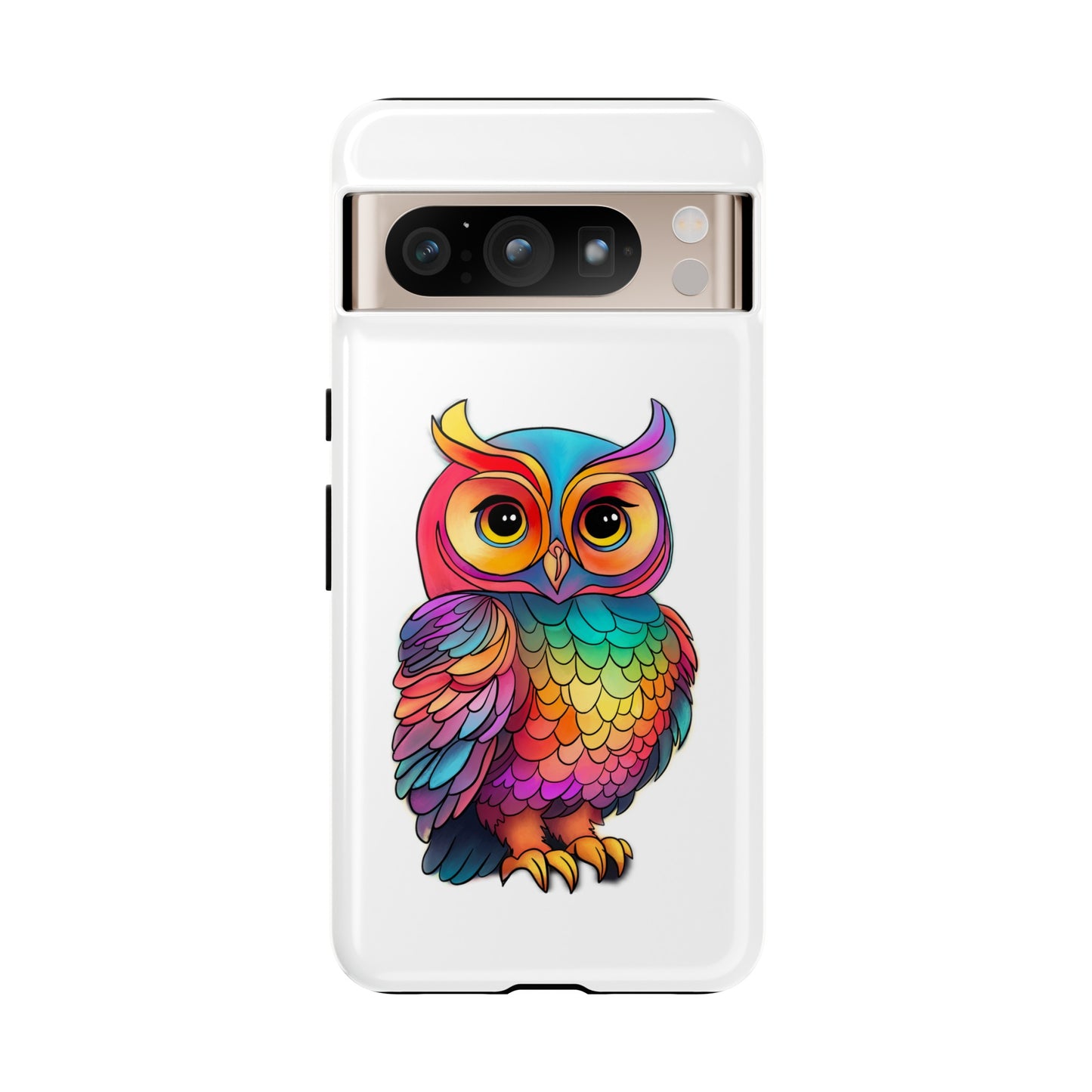 Rainbow Owl Tough Phone Case