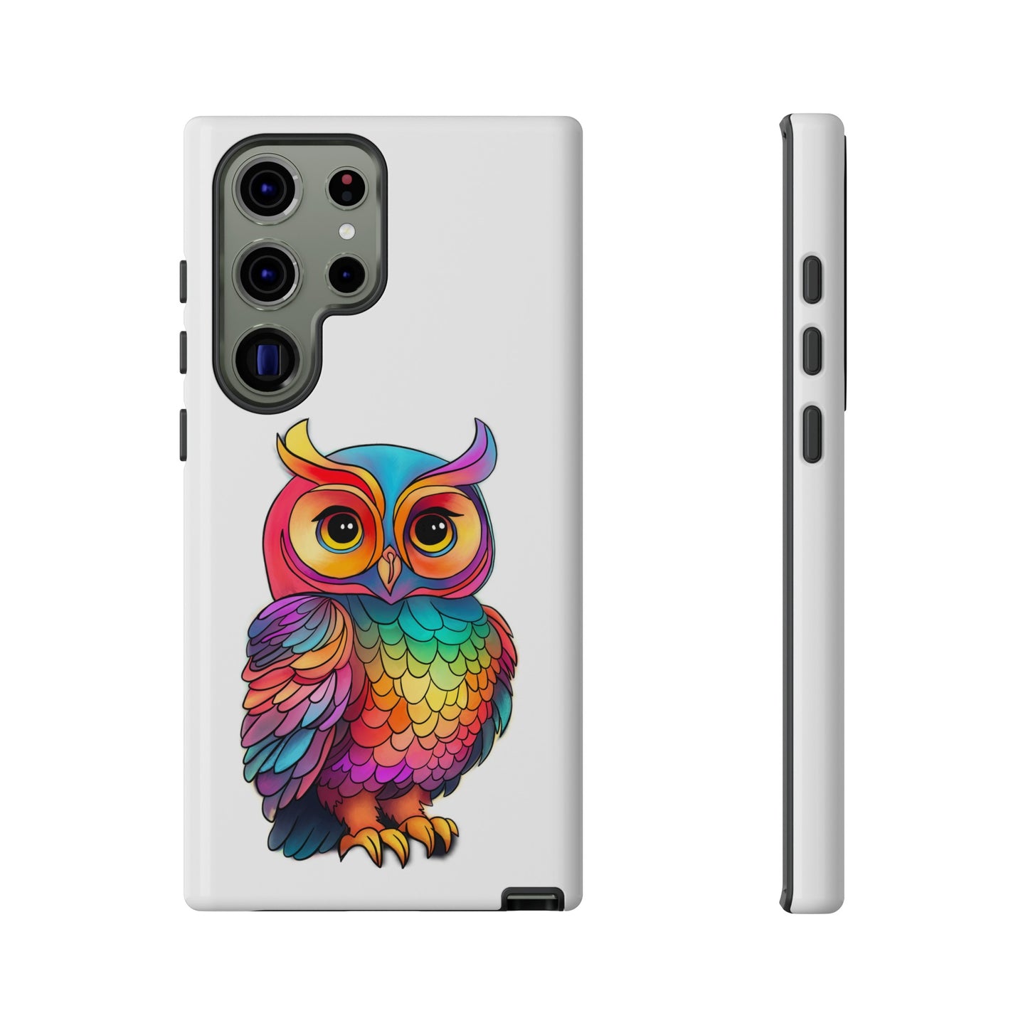 Rainbow Owl Tough Phone Case