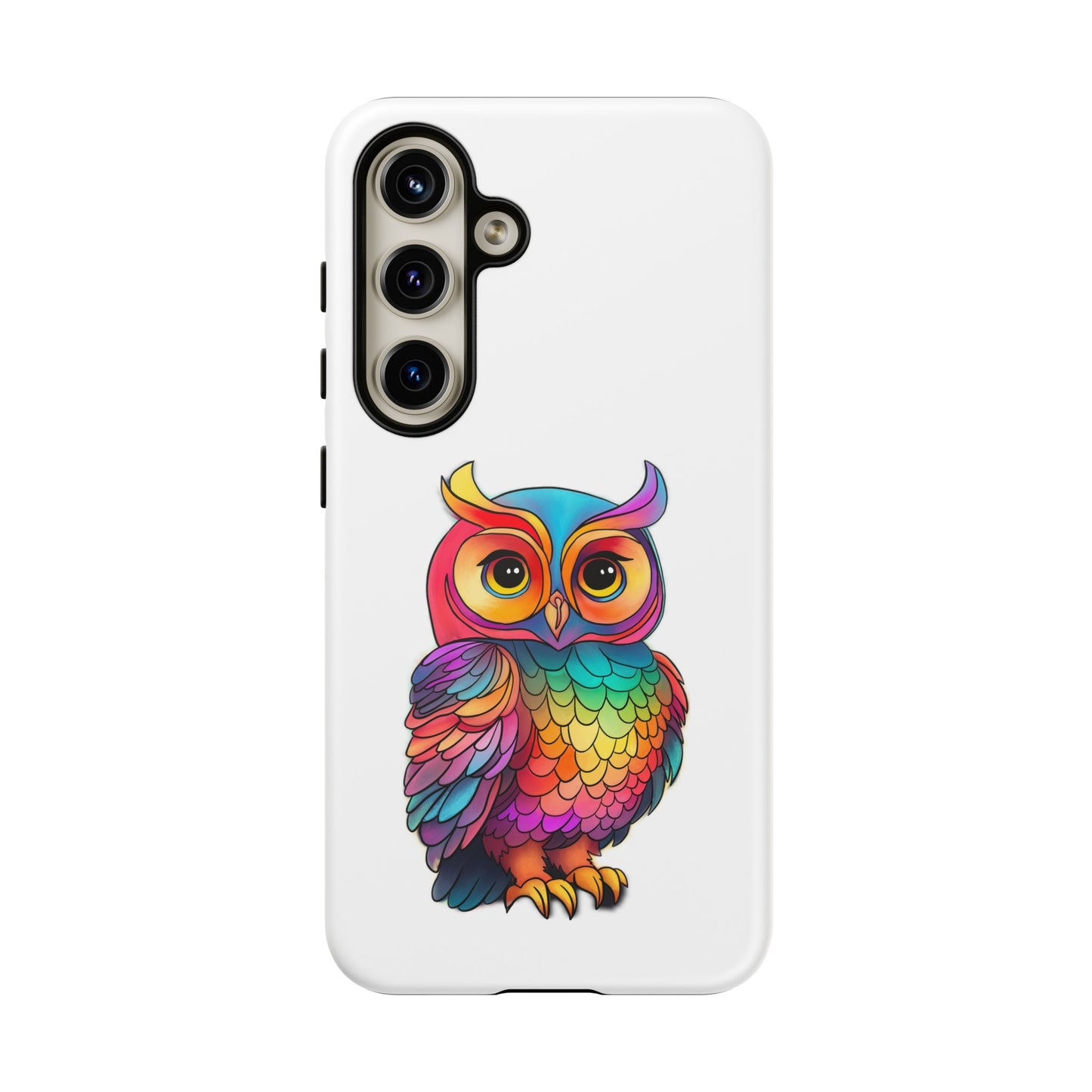 Rainbow Owl Tough Phone Case