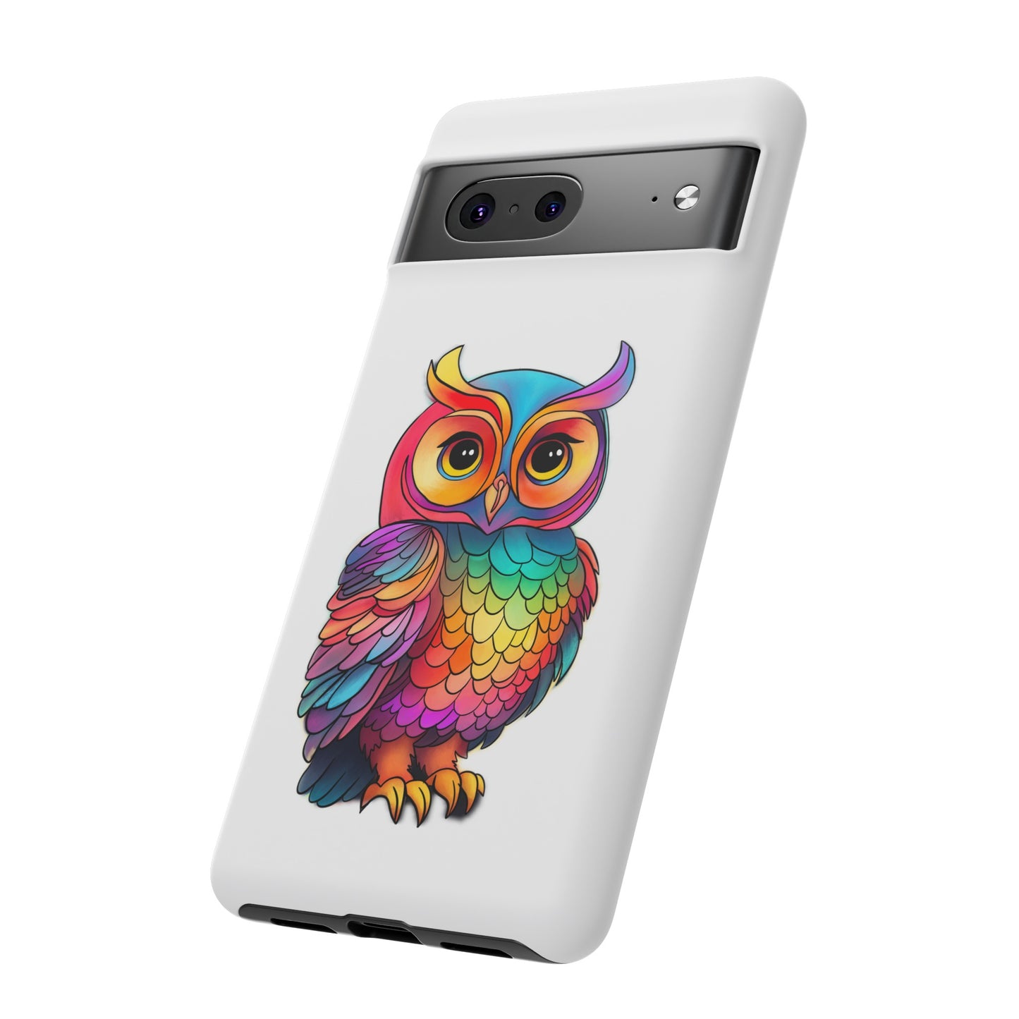 Rainbow Owl Tough Phone Case