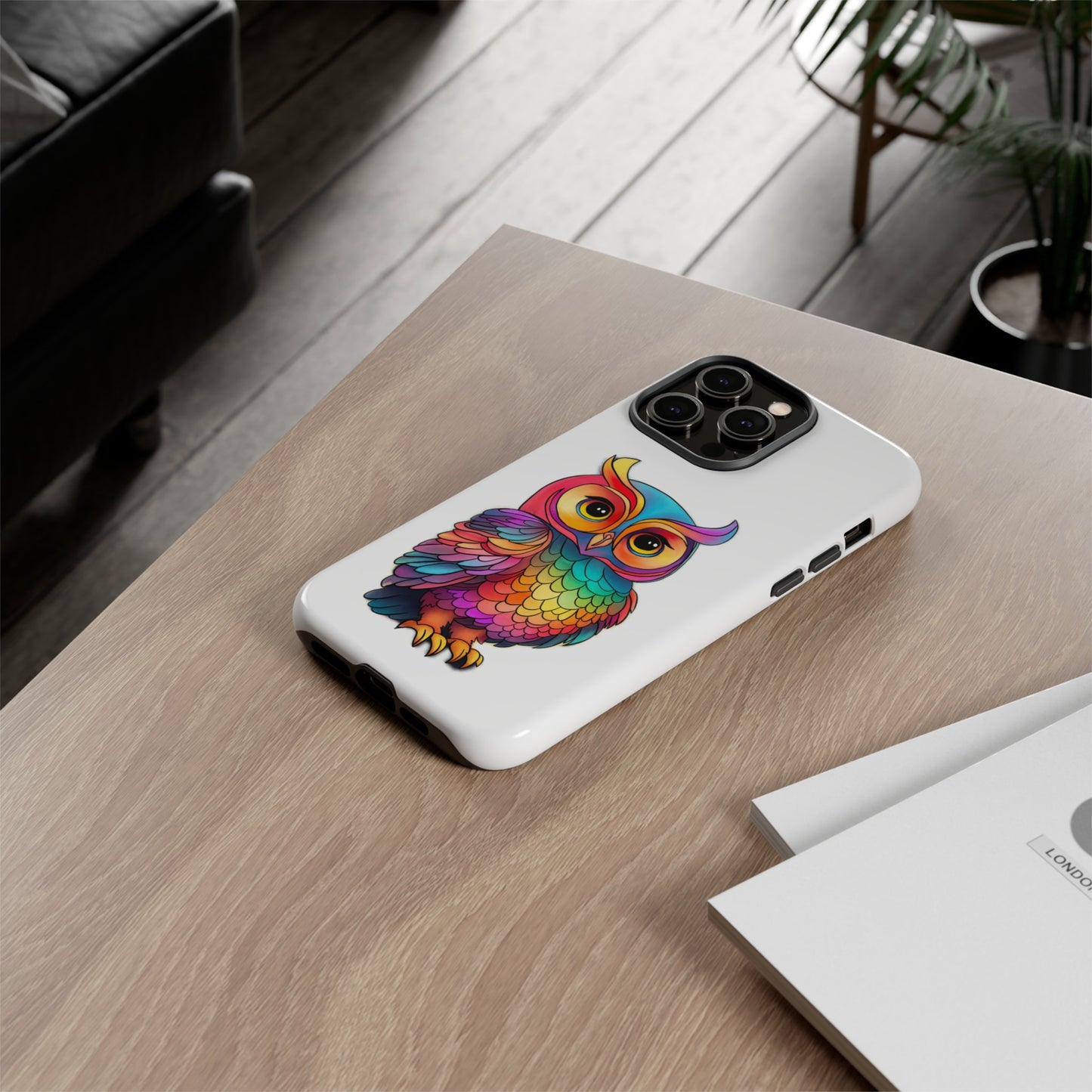 Rainbow Owl Tough Phone Case