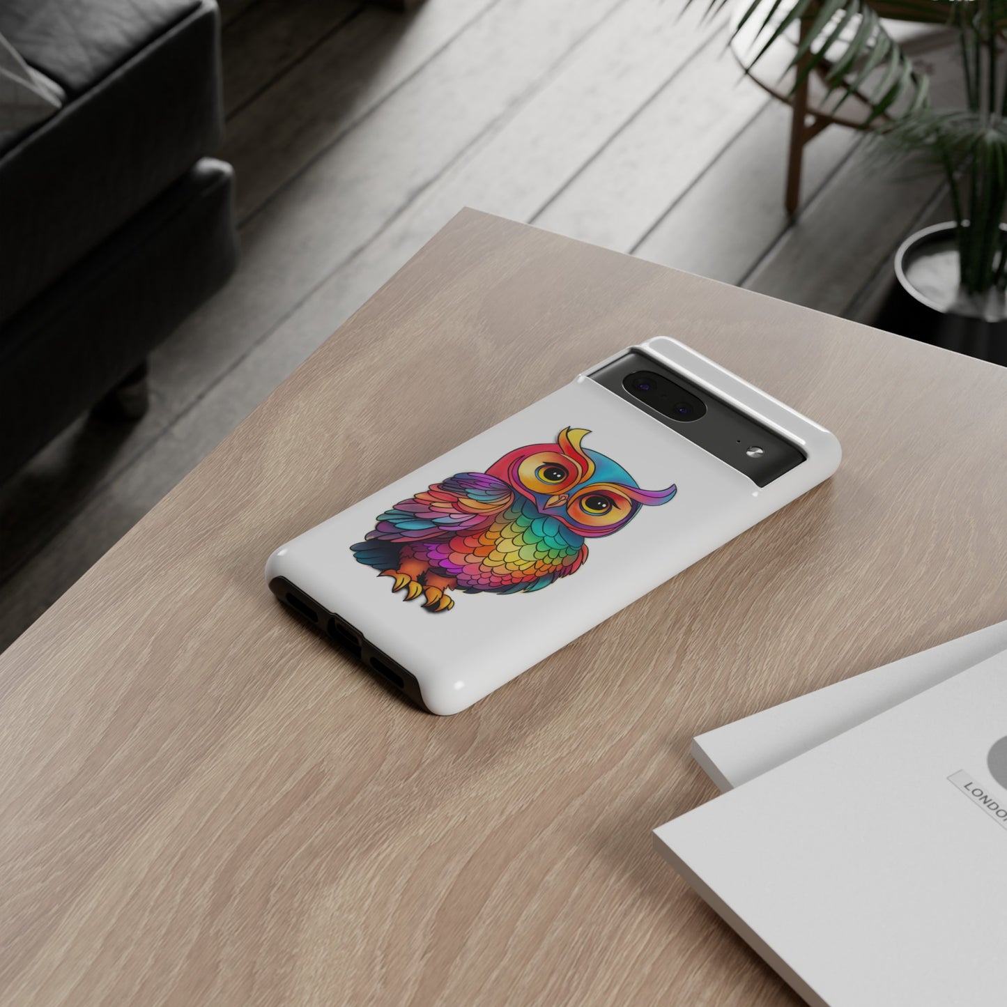Rainbow Owl Tough Phone Case