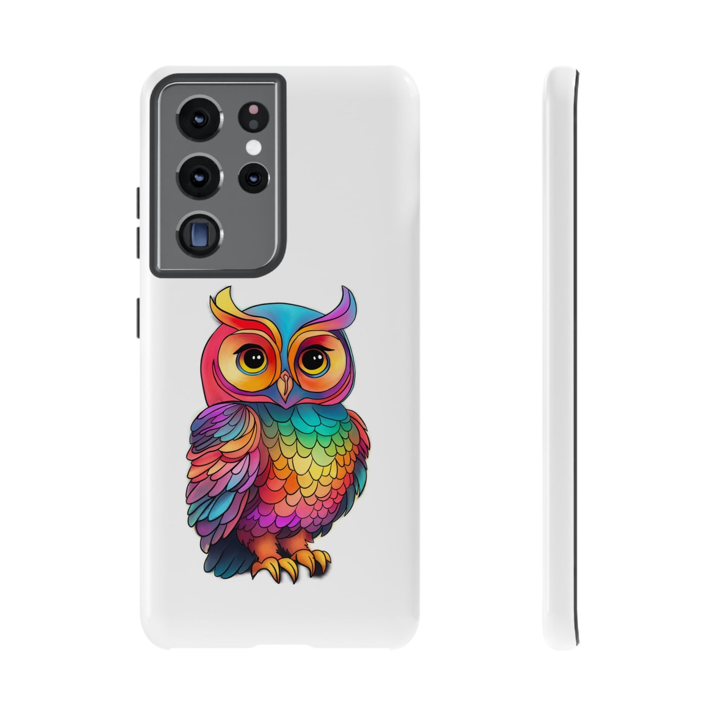 Rainbow Owl Tough Phone Case
