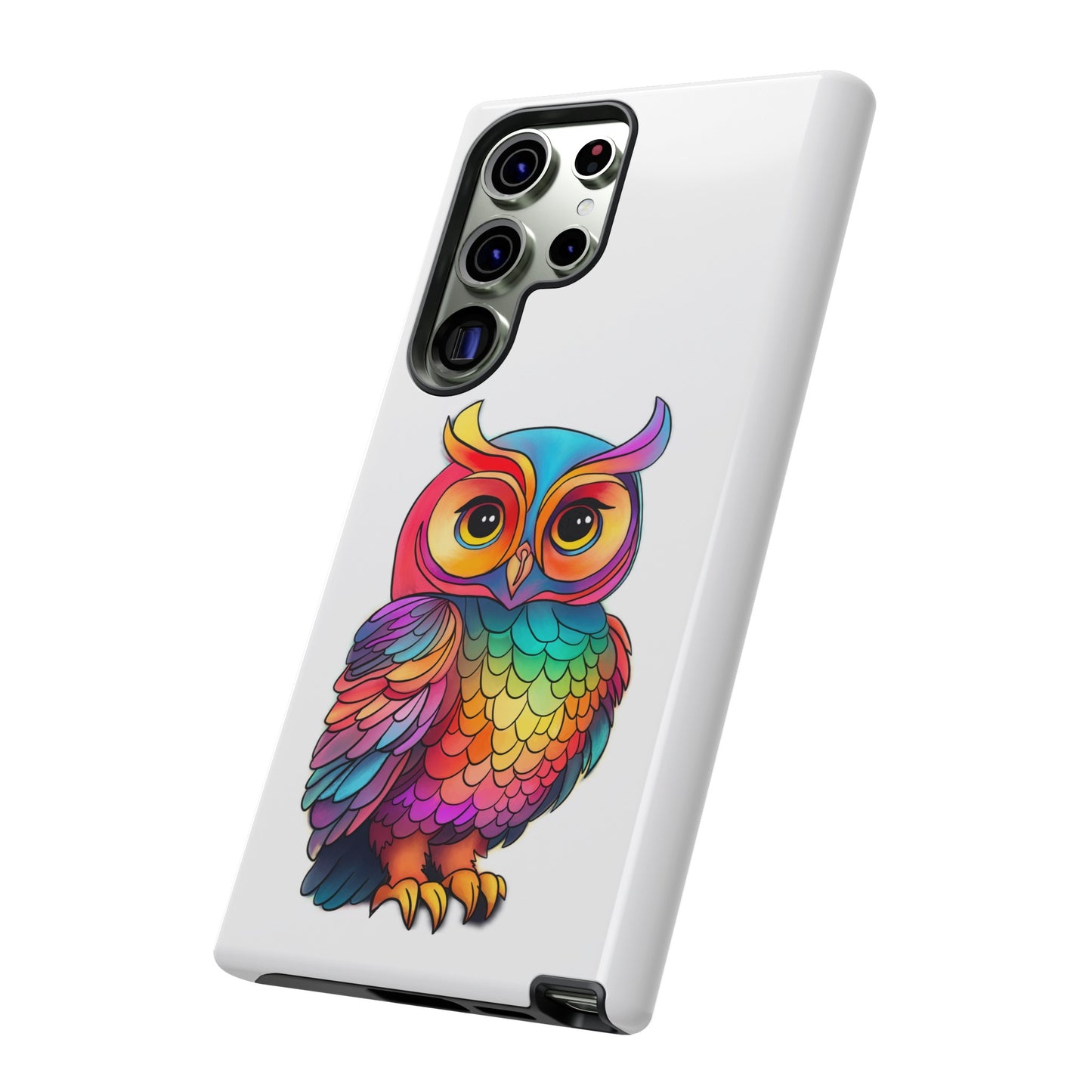 Rainbow Owl Tough Phone Case