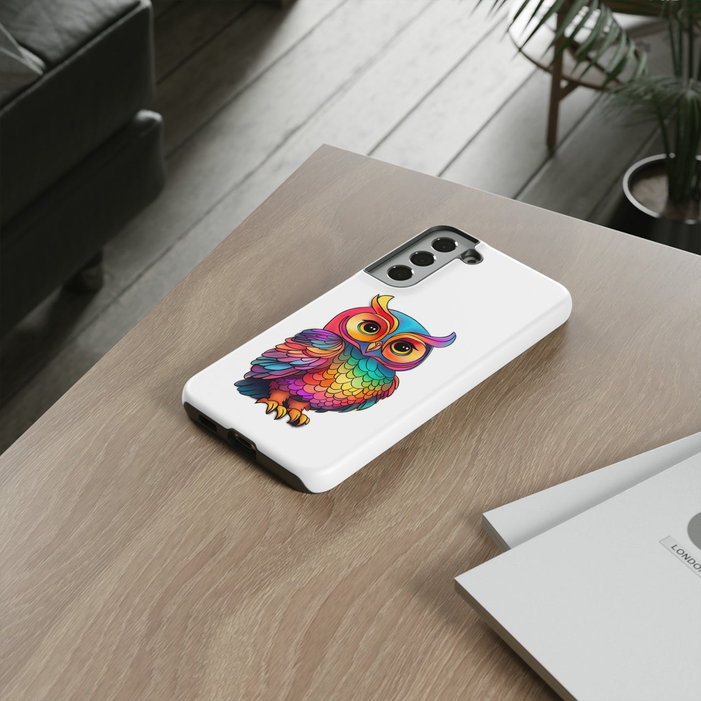 Rainbow Owl Tough Phone Case