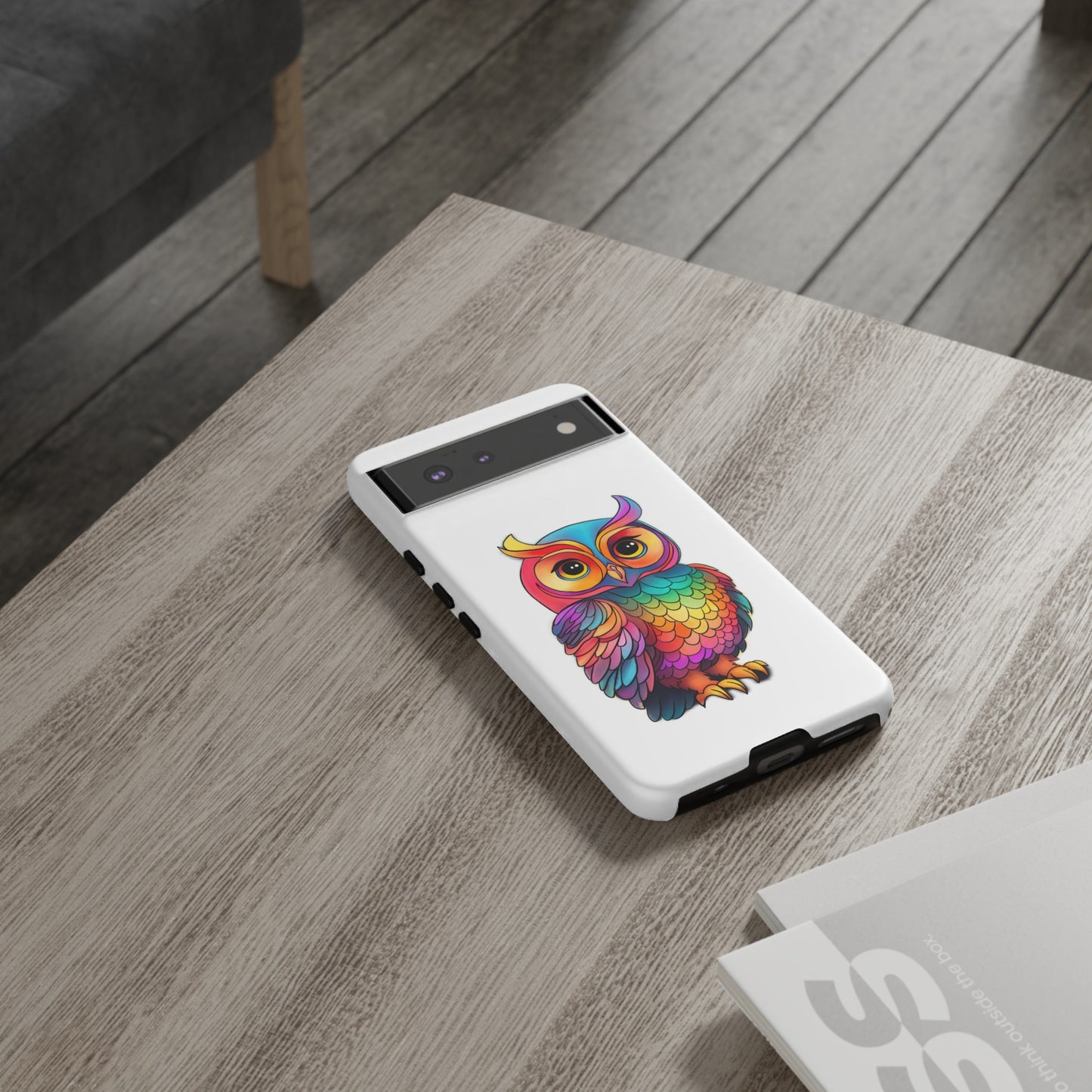 Rainbow Owl Tough Phone Case