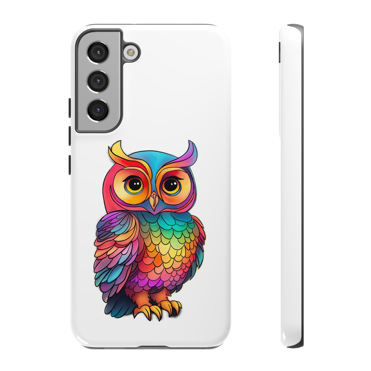 Rainbow Owl Tough Phone Case