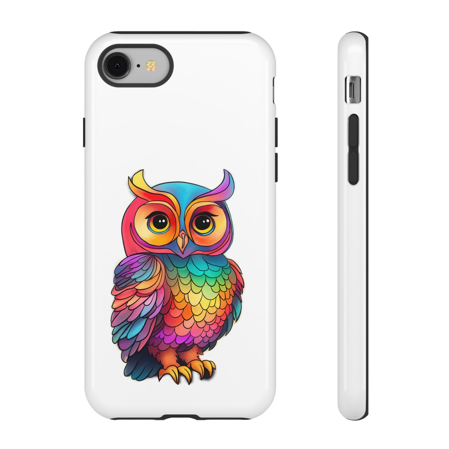 Rainbow Owl Tough Phone Case