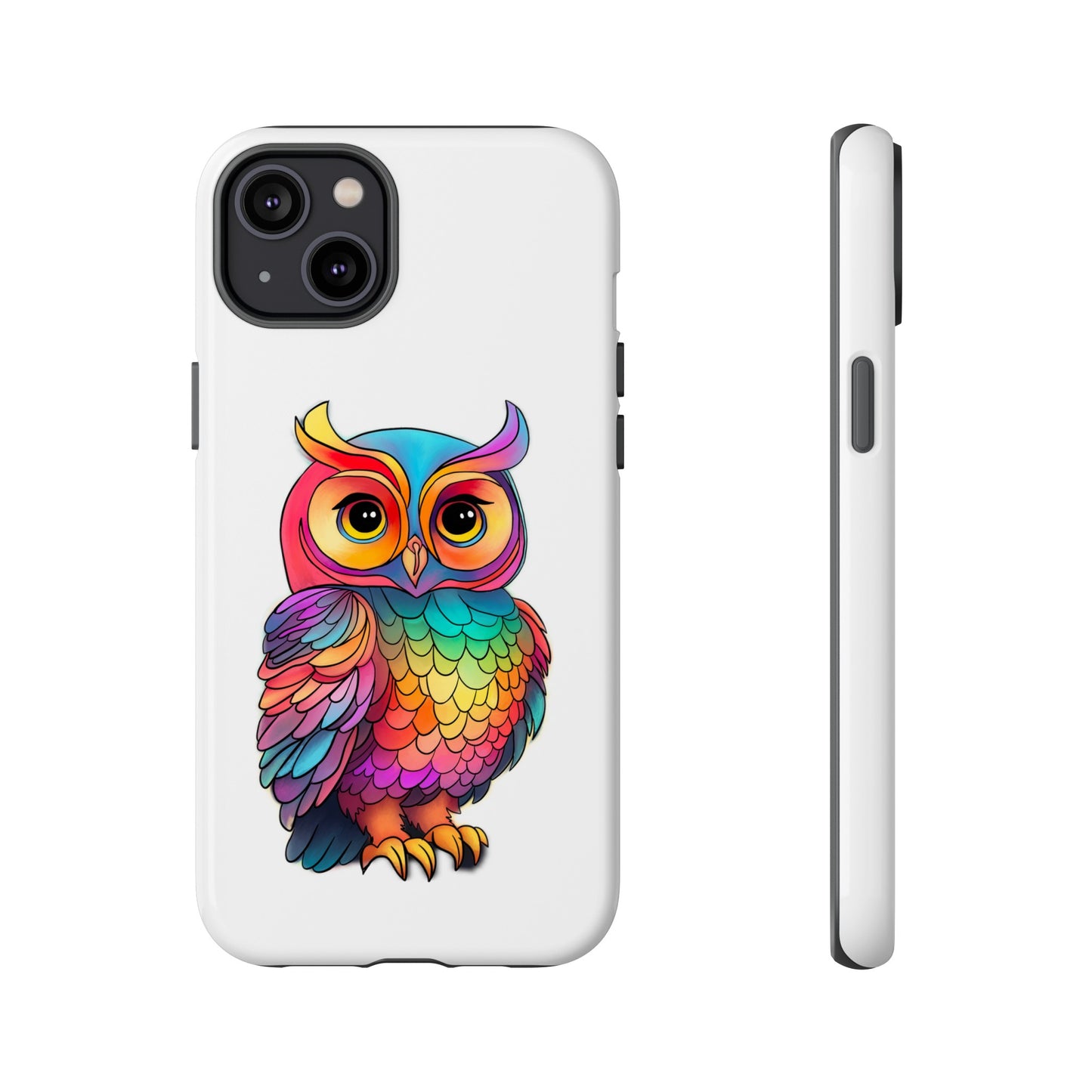 Rainbow Owl Tough Phone Case