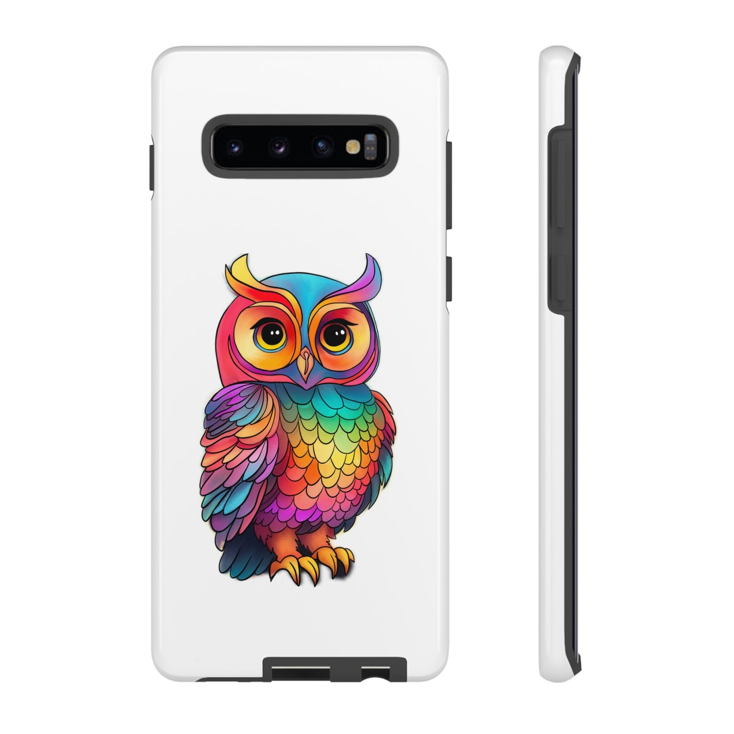 Rainbow Owl Tough Phone Case