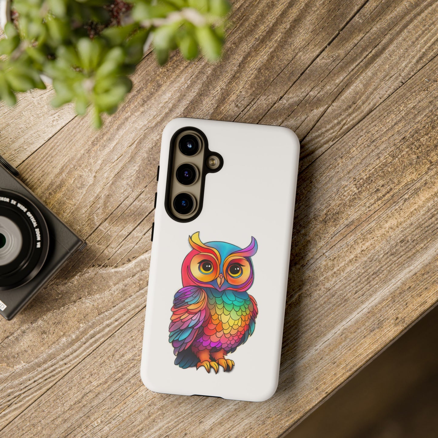 Rainbow Owl Tough Phone Case