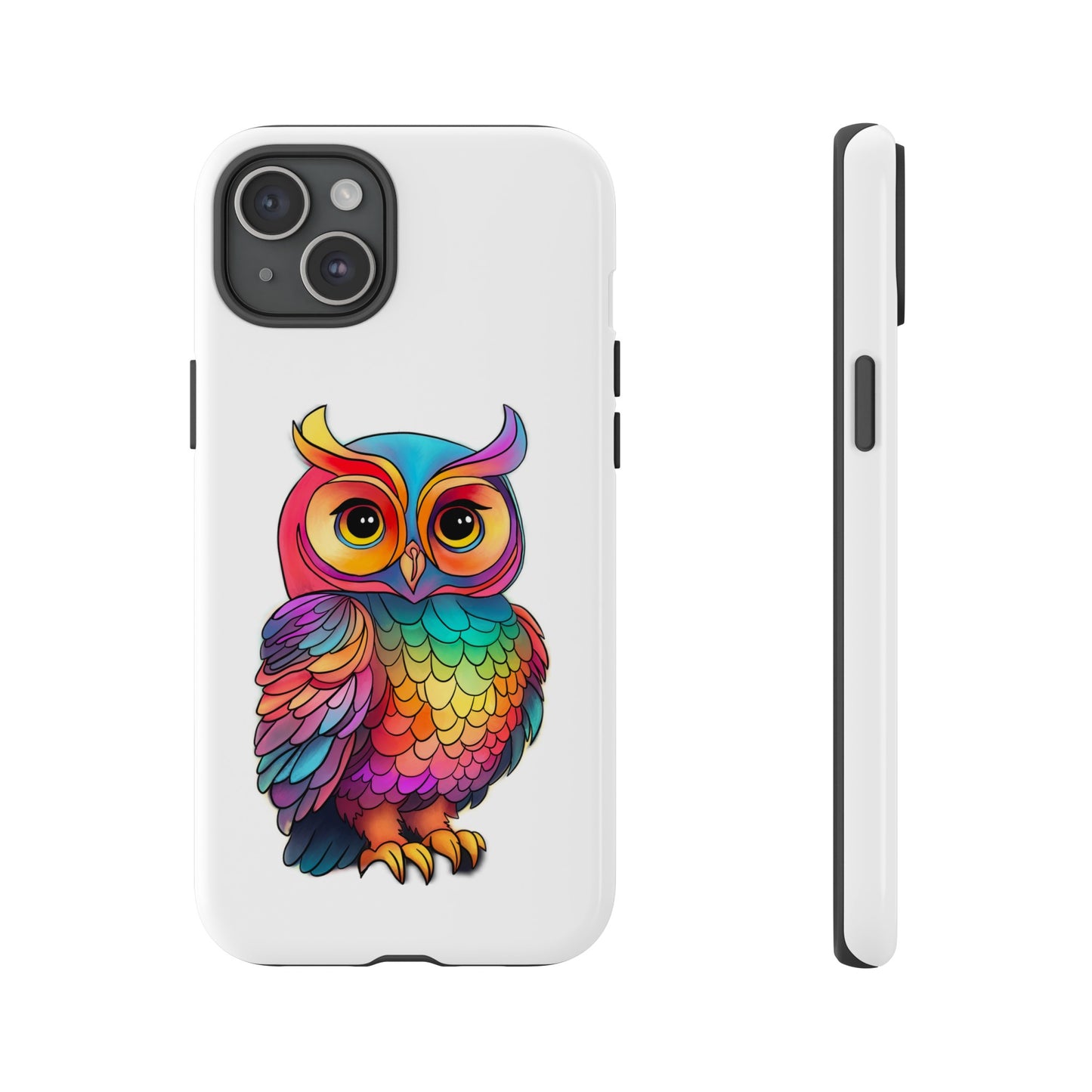 Rainbow Owl Tough Phone Case