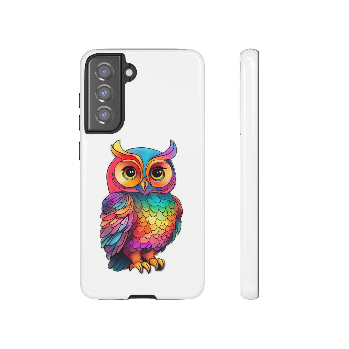 Rainbow Owl Tough Phone Case