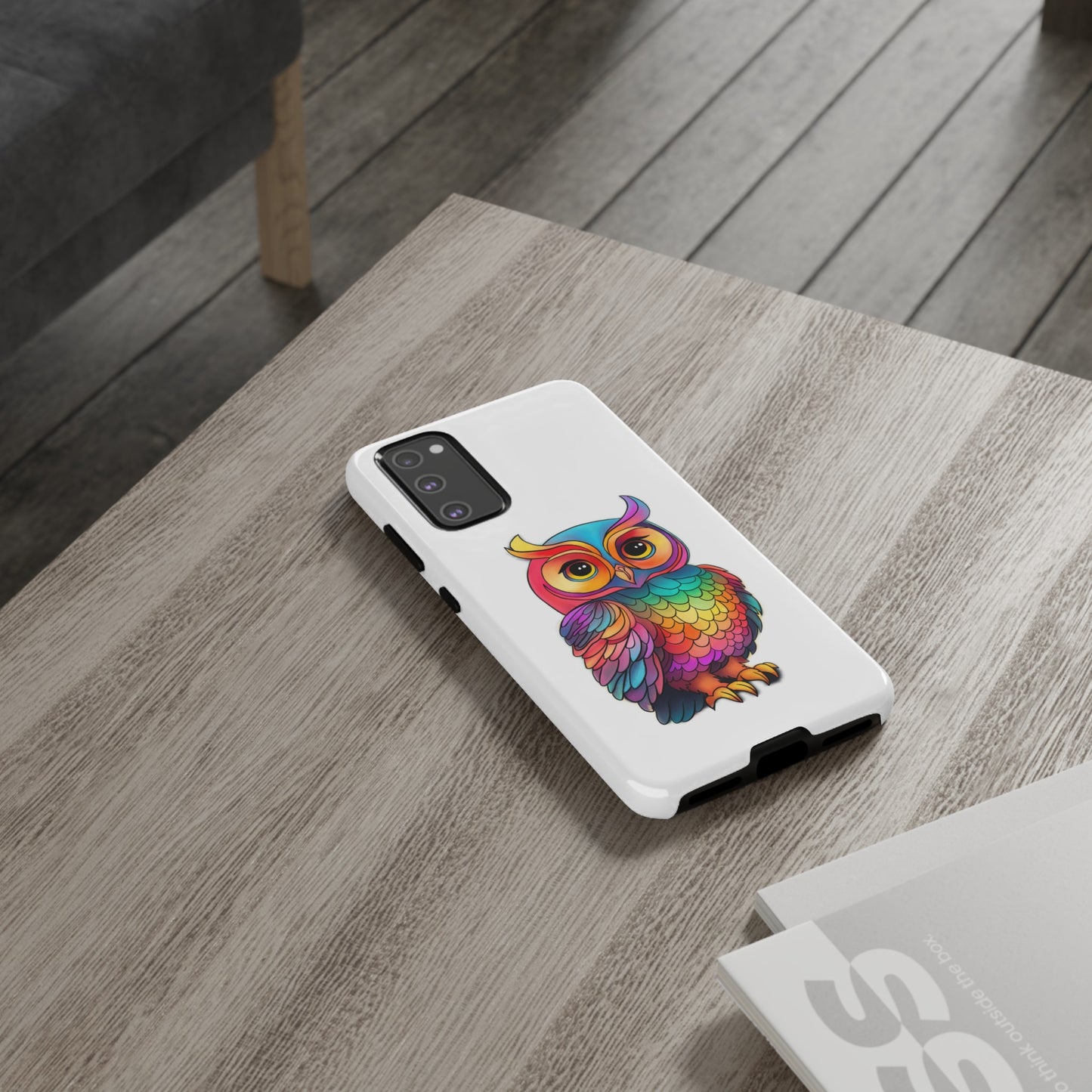 Rainbow Owl Tough Phone Case