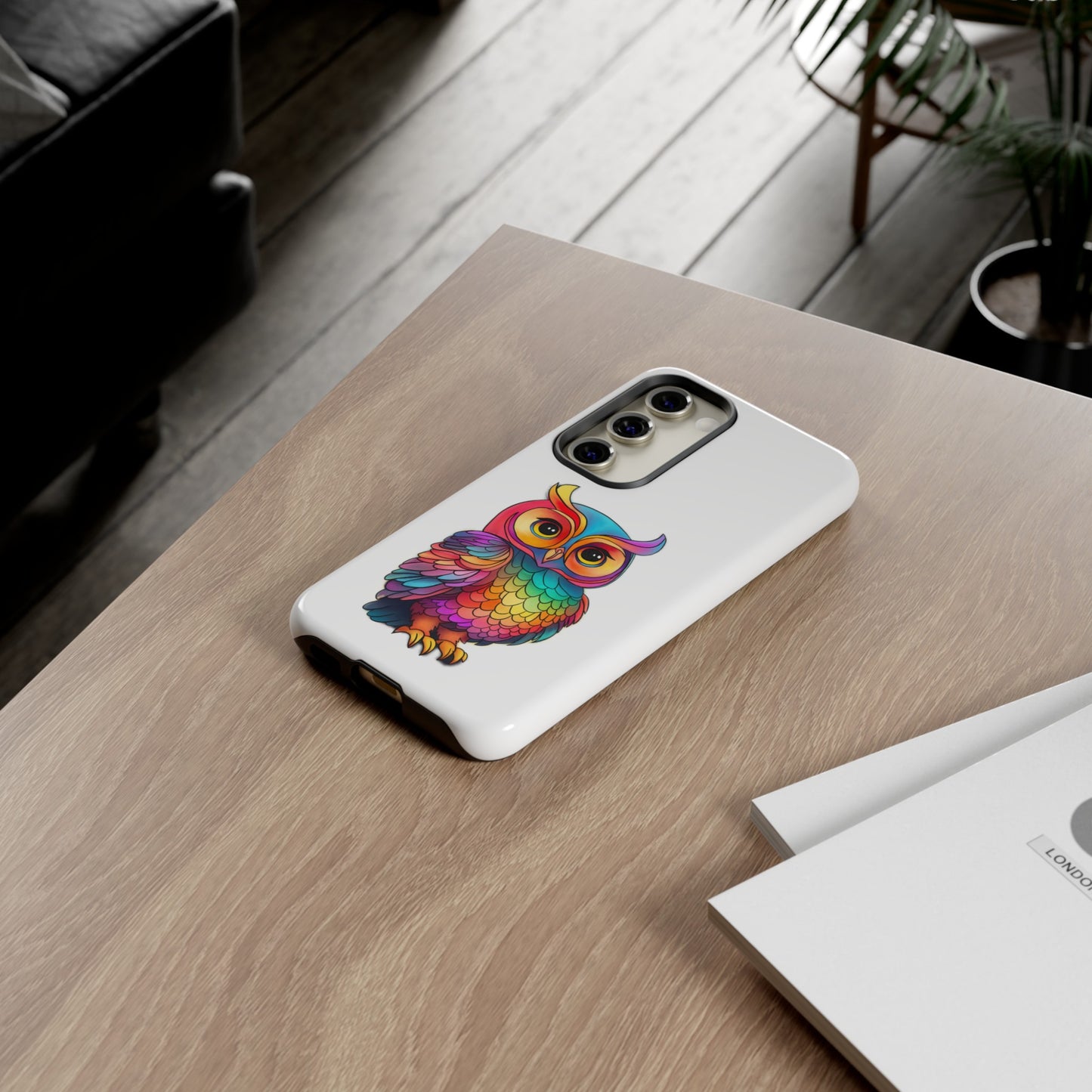 Rainbow Owl Tough Phone Case
