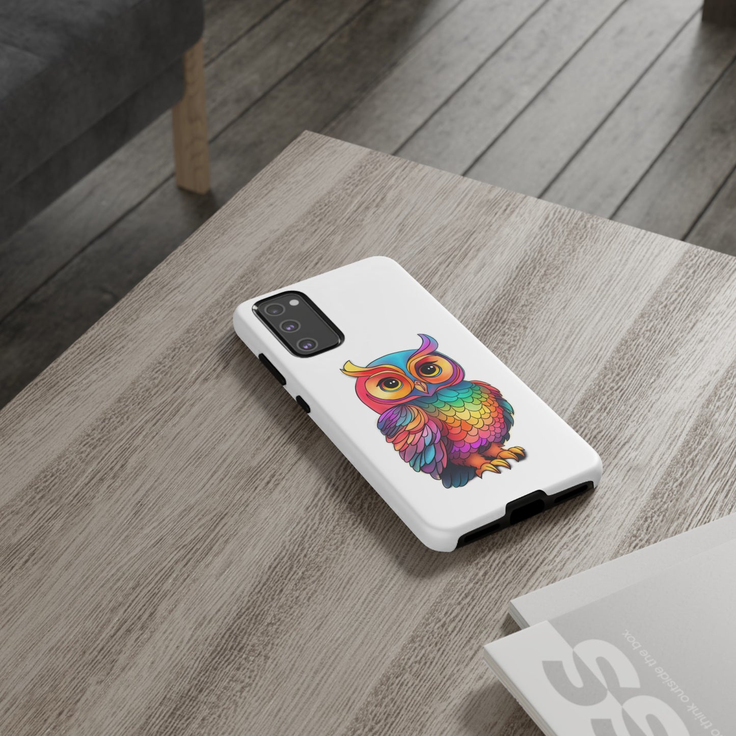 Rainbow Owl Tough Phone Case