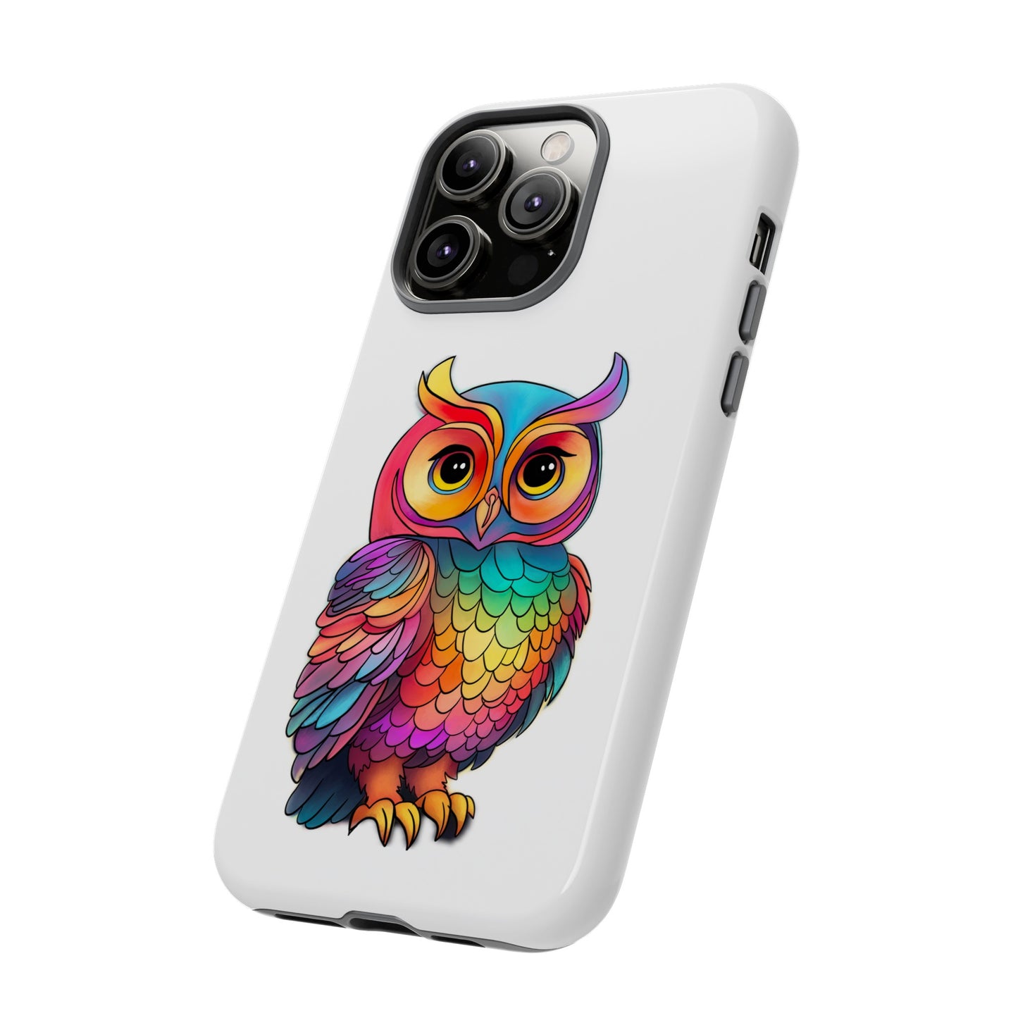 Rainbow Owl Tough Phone Case