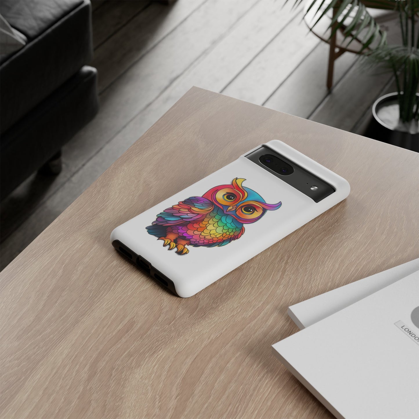Rainbow Owl Tough Phone Case