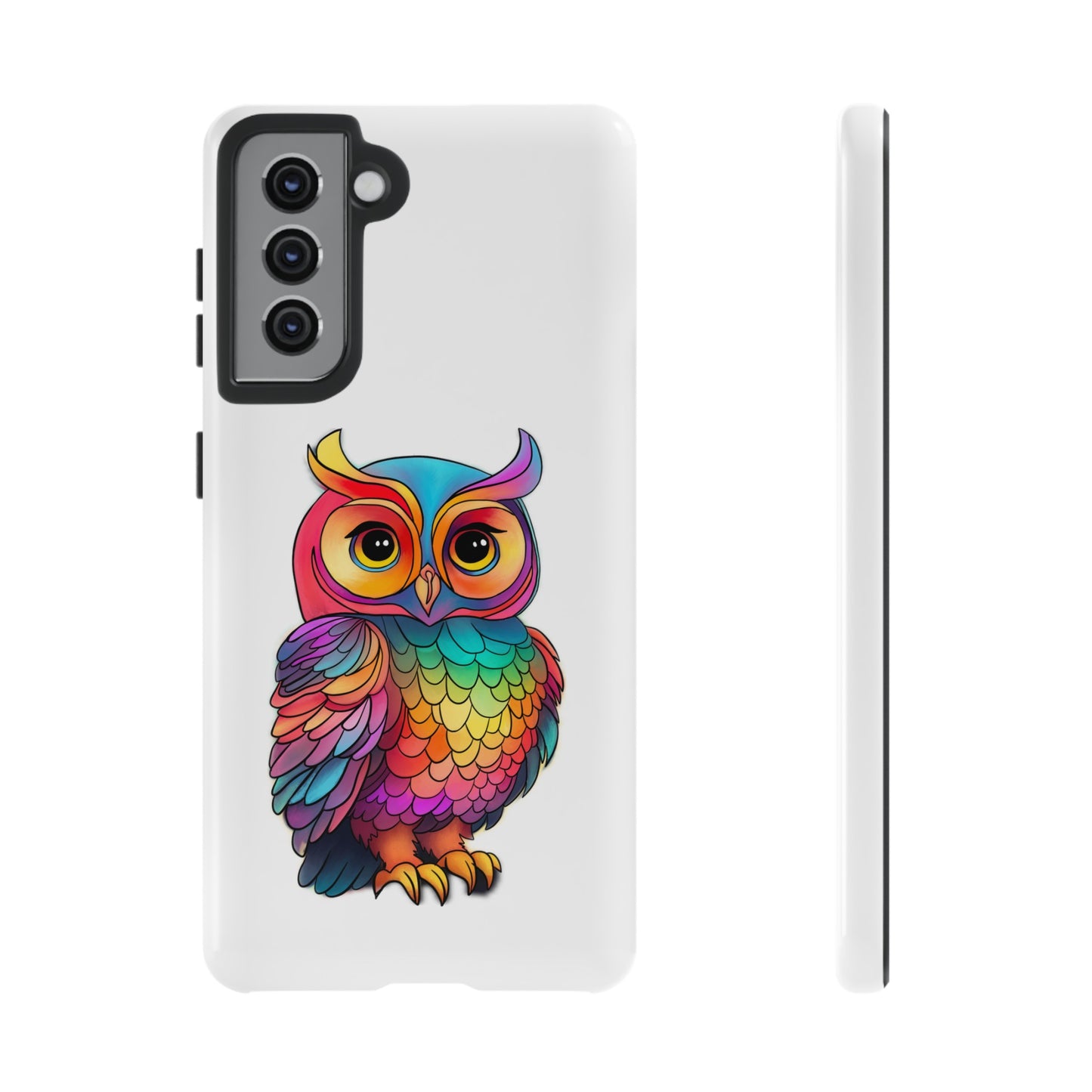 Rainbow Owl Tough Phone Case