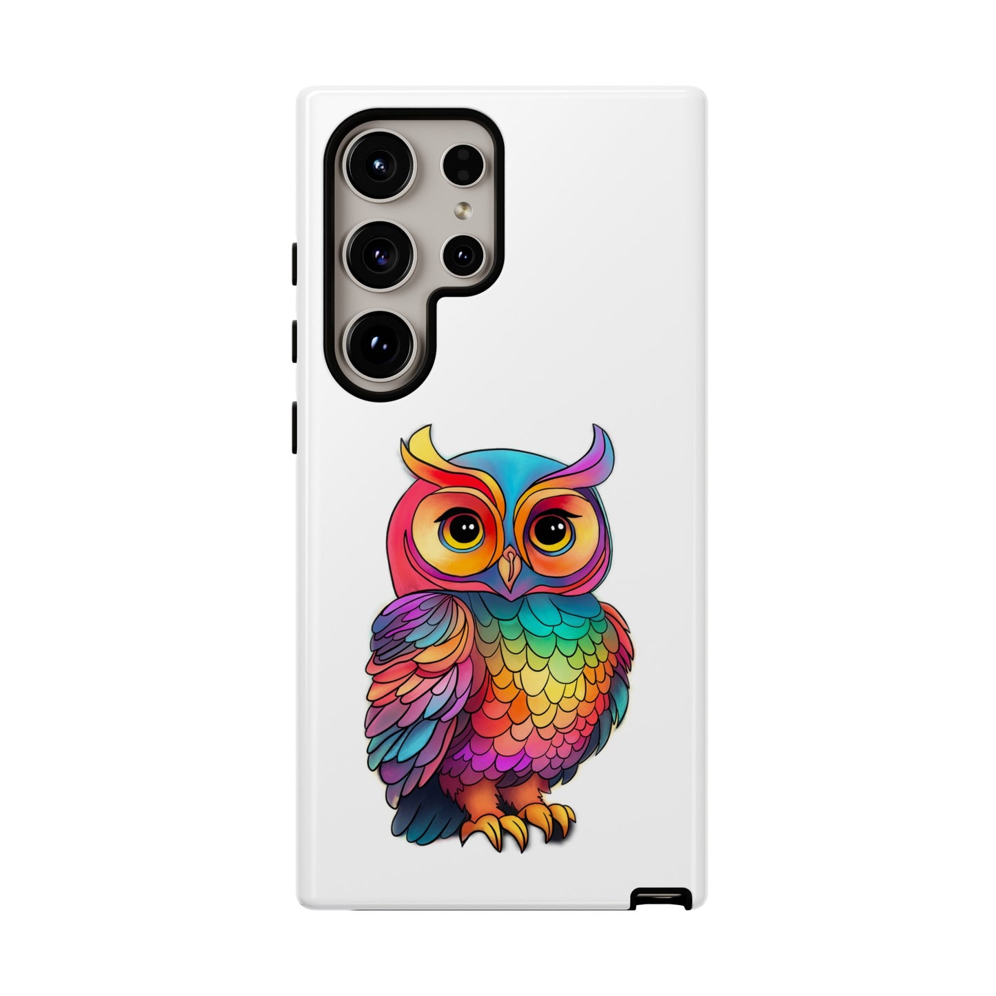 Rainbow Owl Tough Phone Case