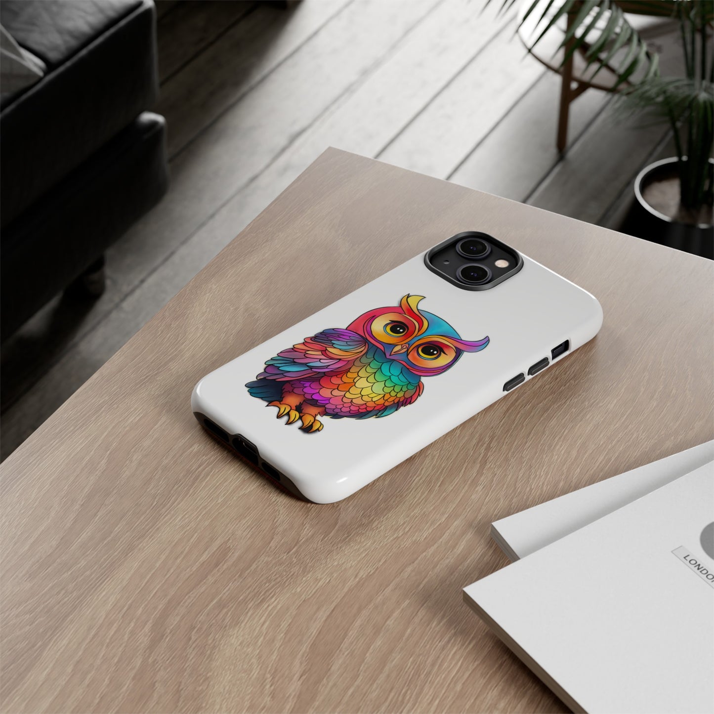 Rainbow Owl Tough Phone Case