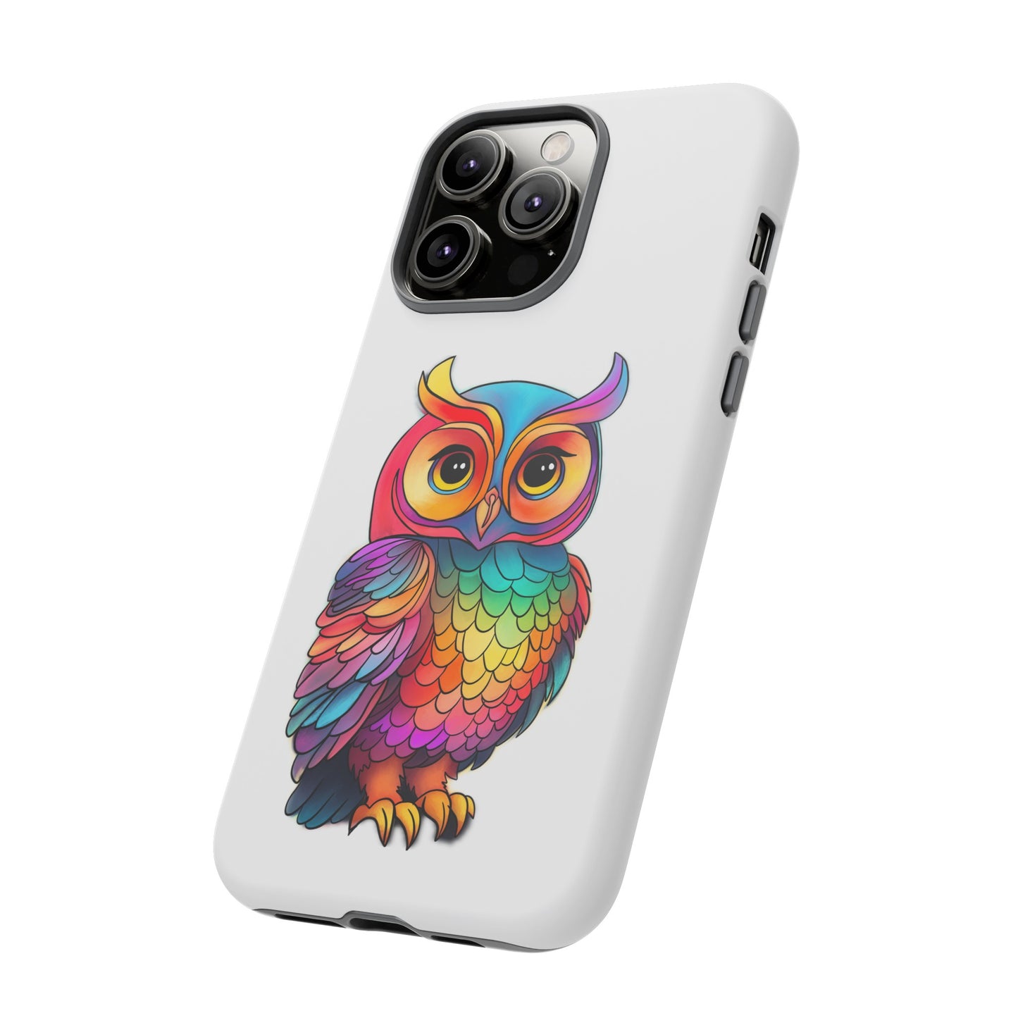 Rainbow Owl Tough Phone Case