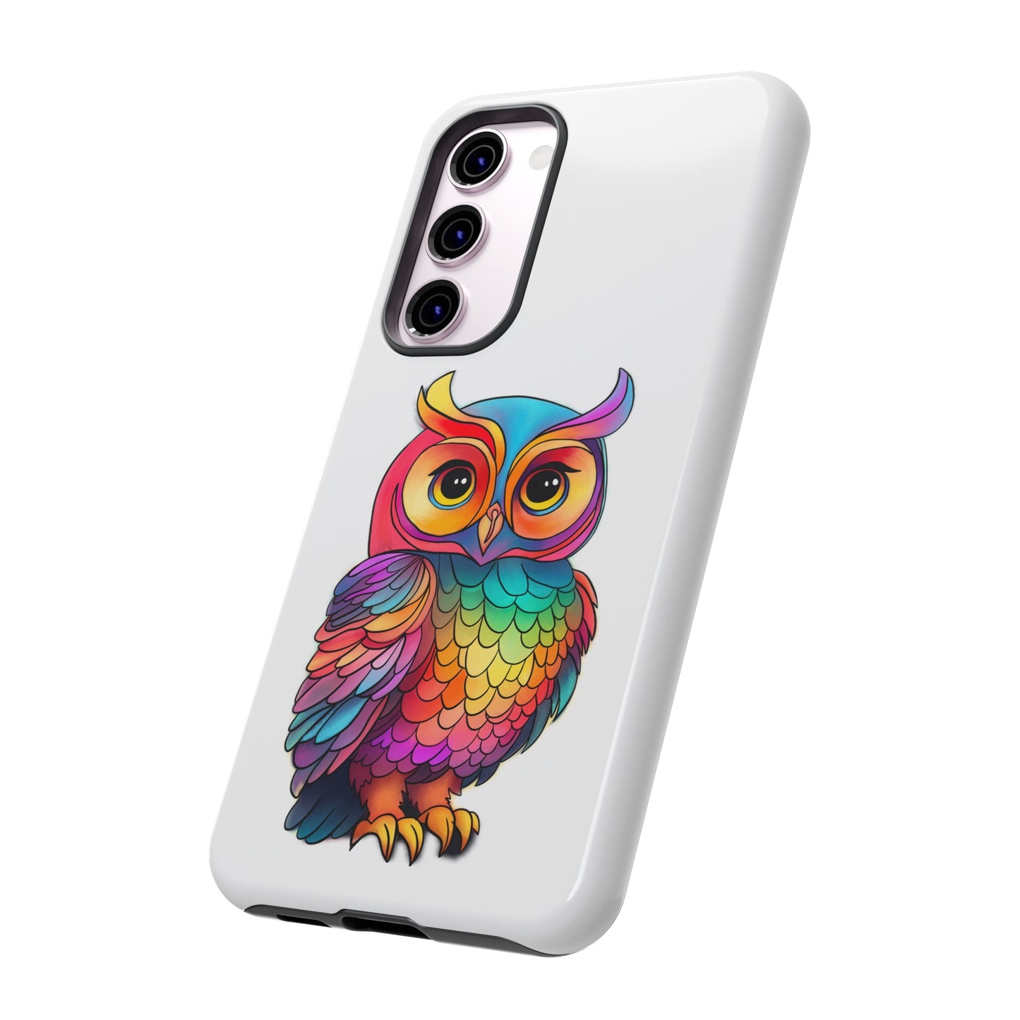 Rainbow Owl Tough Phone Case