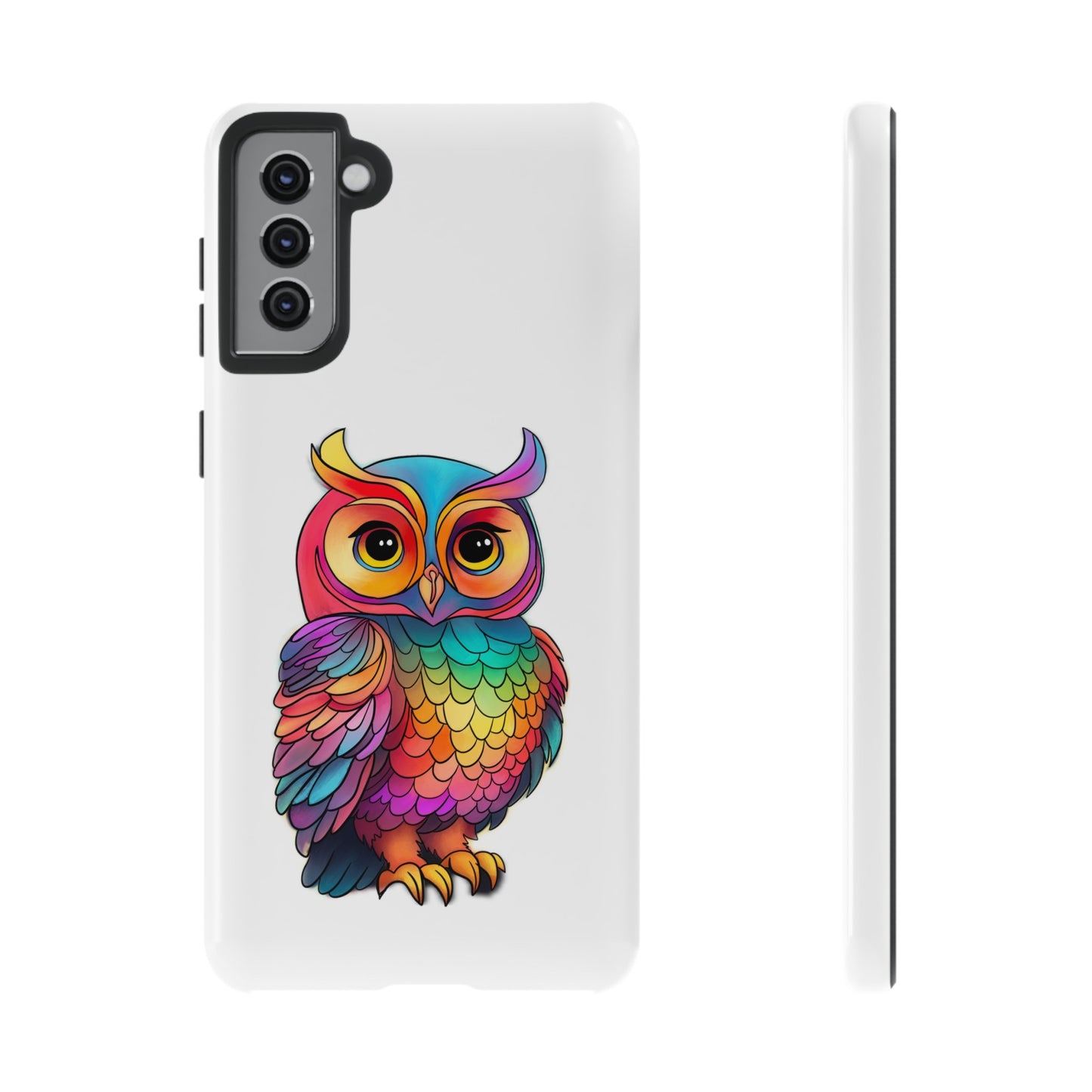 Rainbow Owl Tough Phone Case