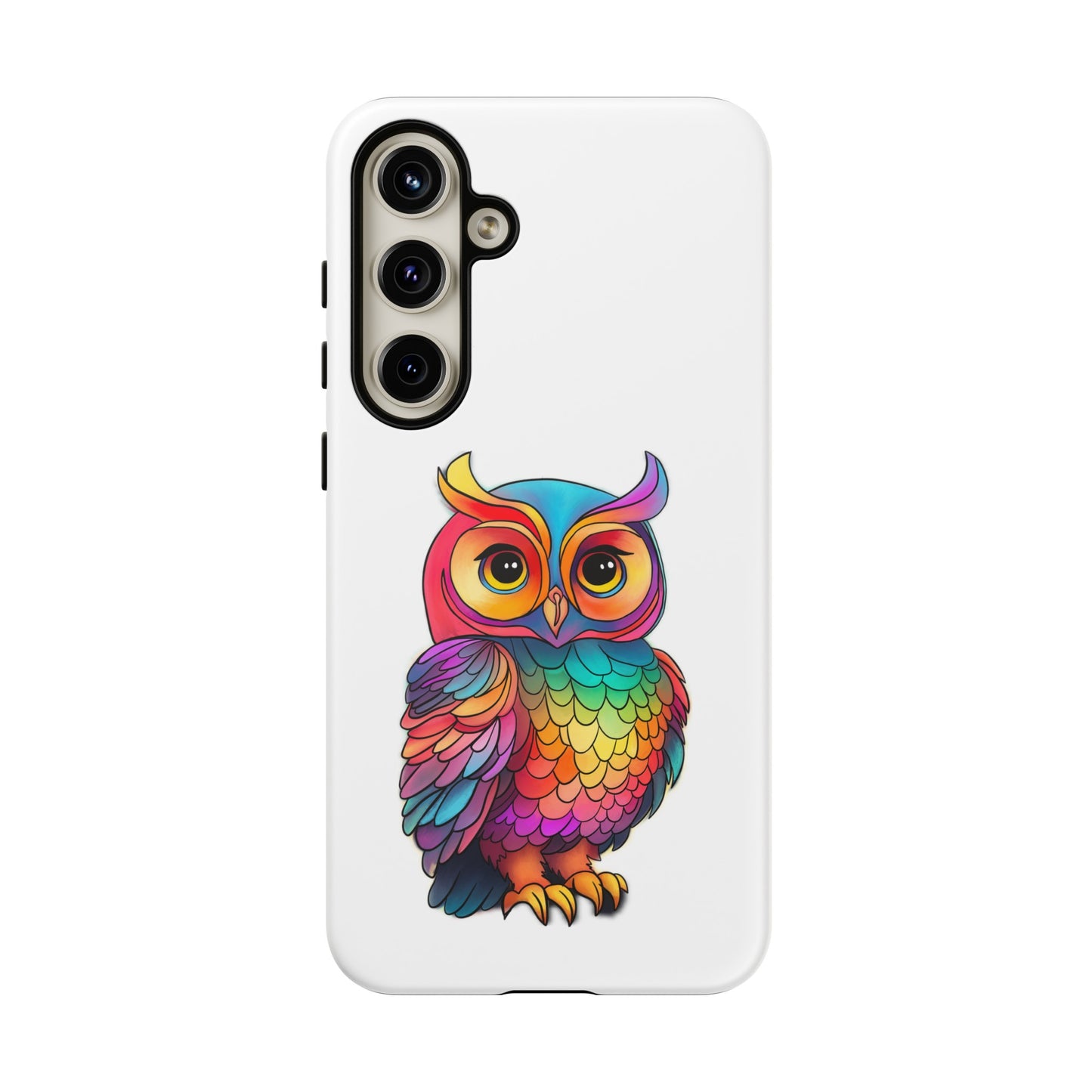 Rainbow Owl Tough Phone Case