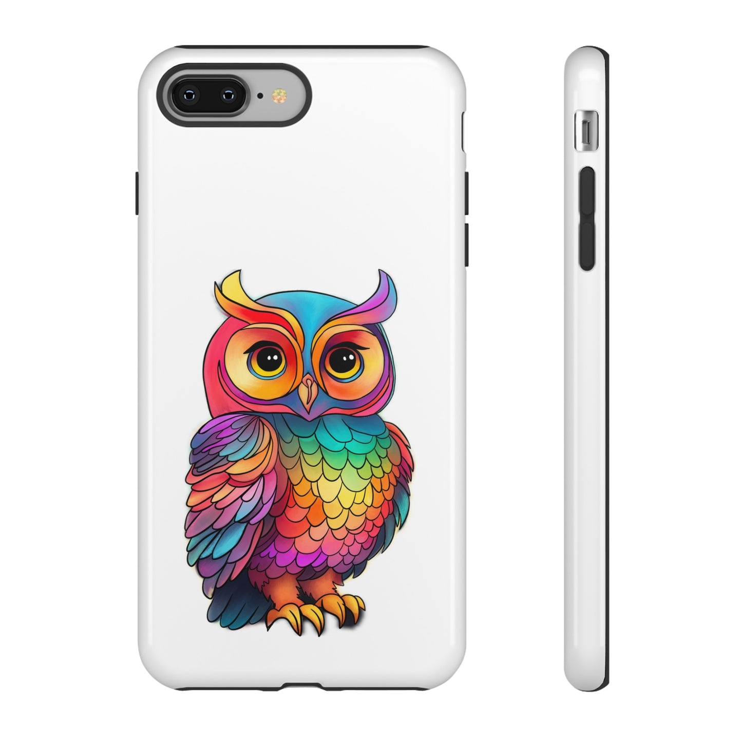 Rainbow Owl Tough Phone Case