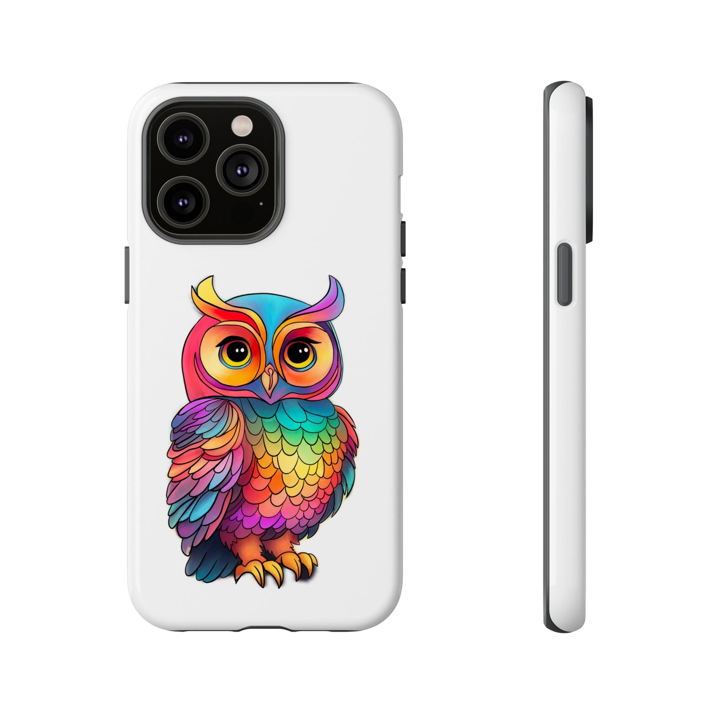 Rainbow Owl Tough Phone Case