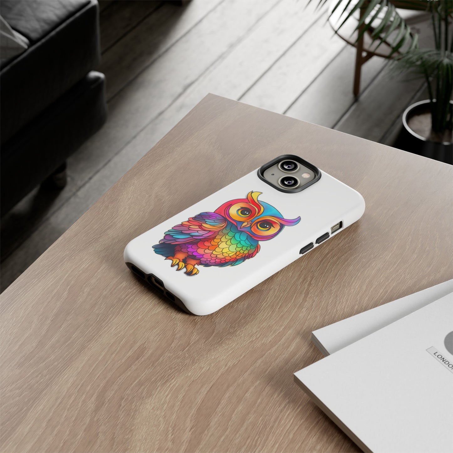 Rainbow Owl Tough Phone Case