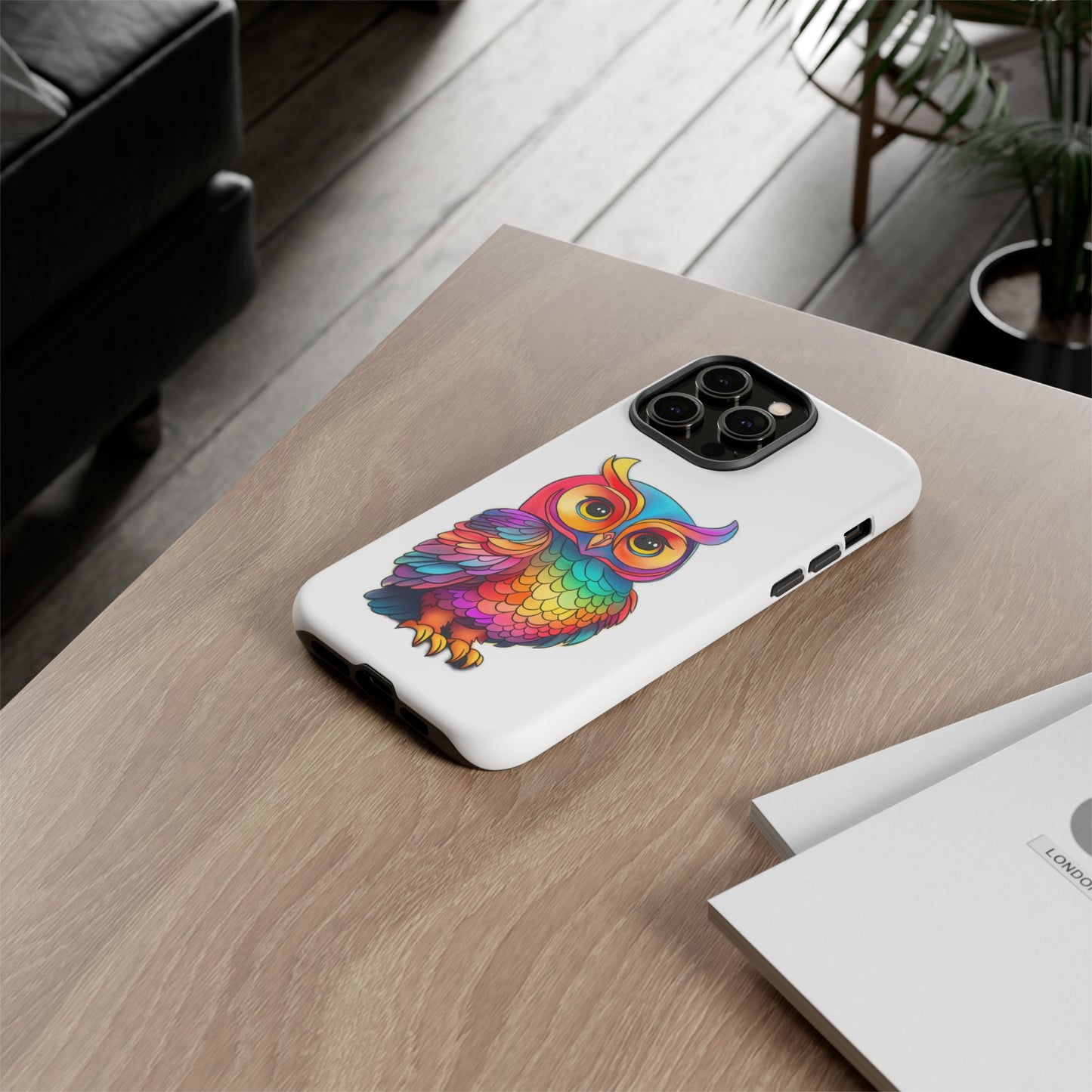 Rainbow Owl Tough Phone Case
