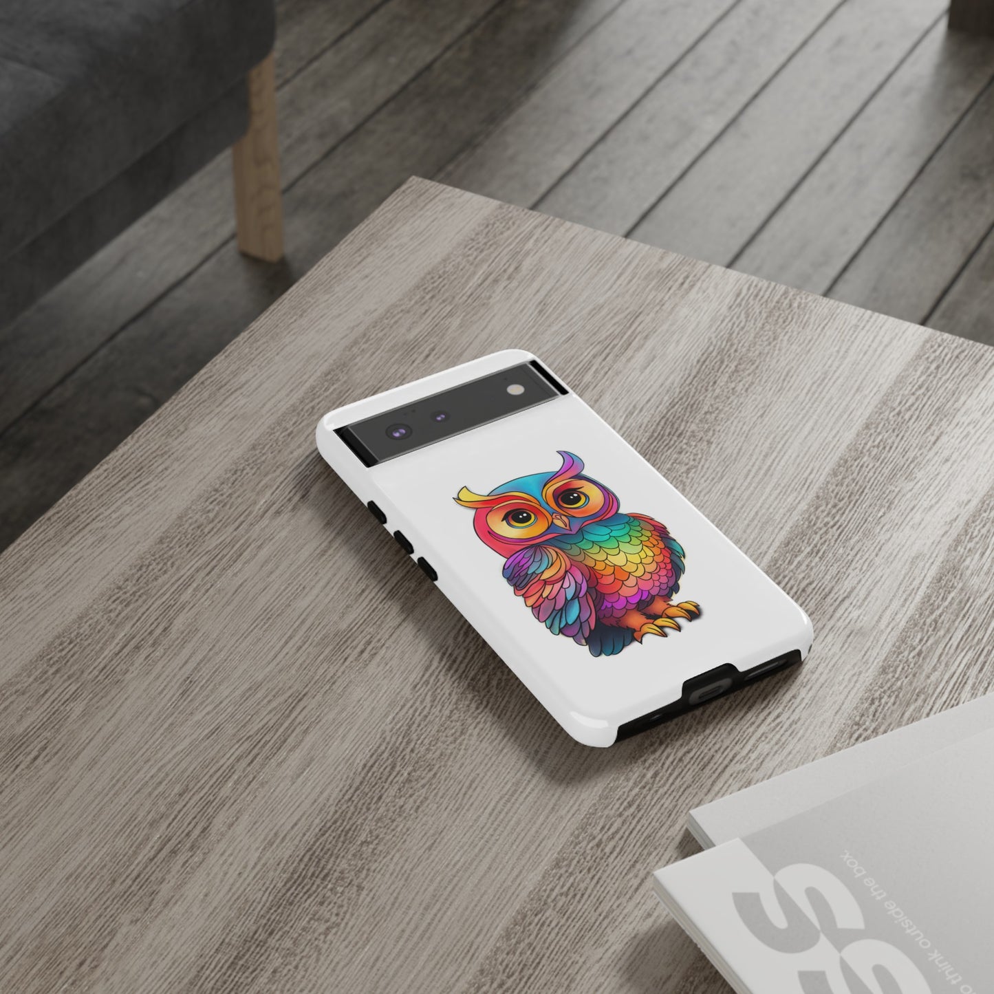 Rainbow Owl Tough Phone Case